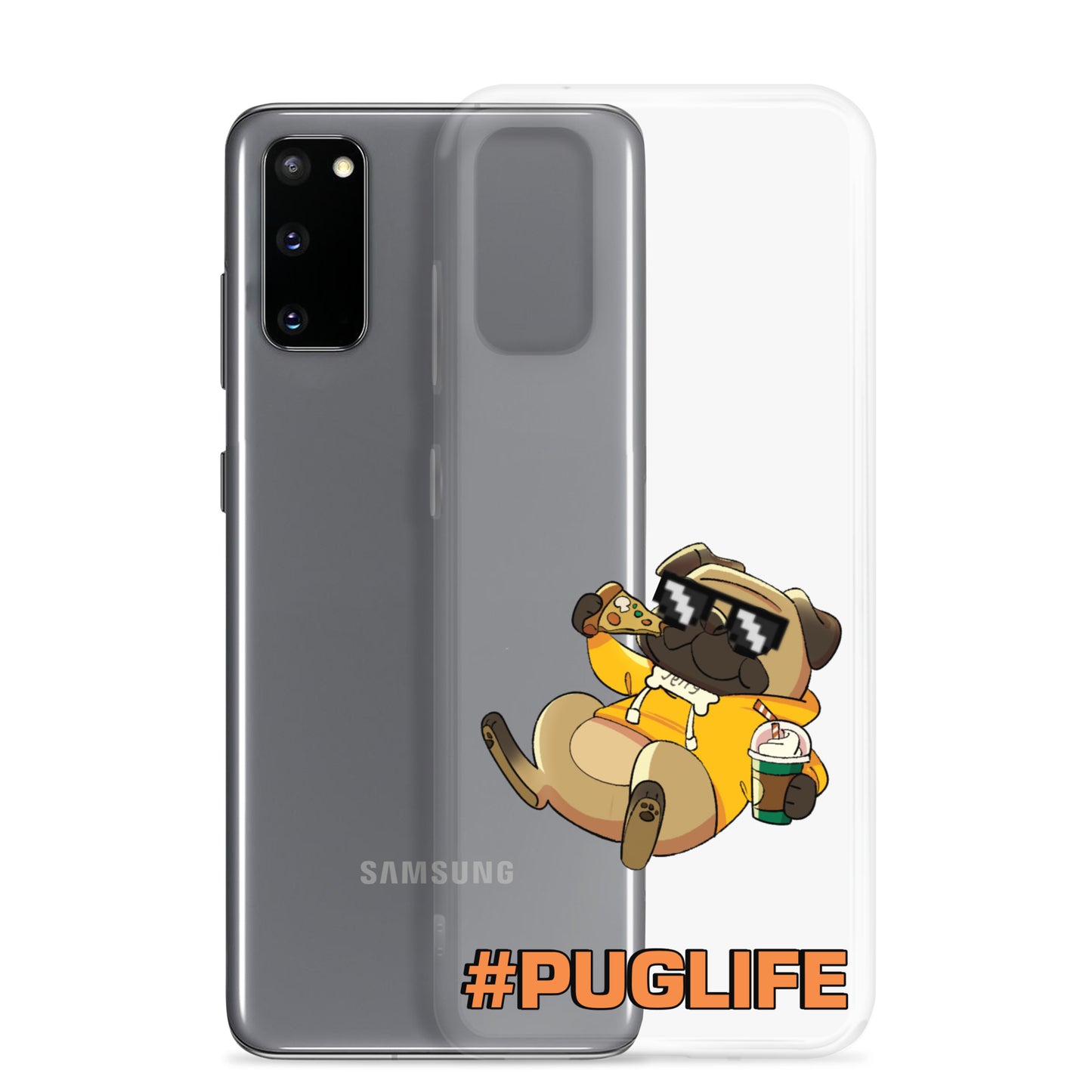 #PUGLIFE Clear Samsung® Phone Case