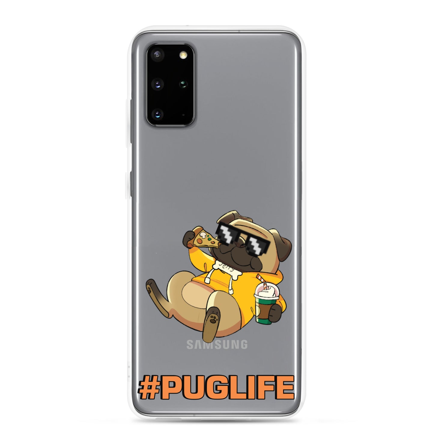 #PUGLIFE Clear Samsung® Phone Case