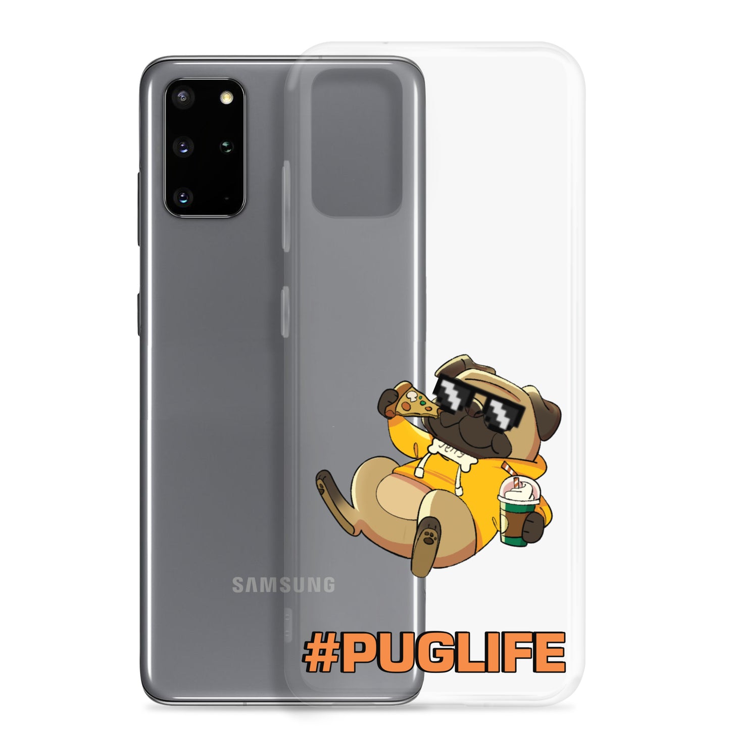 #PUGLIFE Clear Samsung® Phone Case