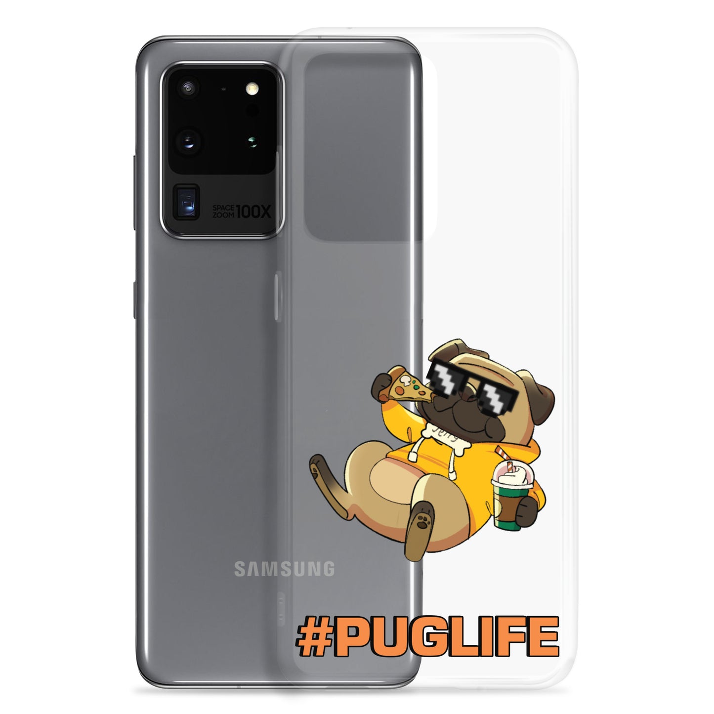 #PUGLIFE Clear Samsung® Phone Case