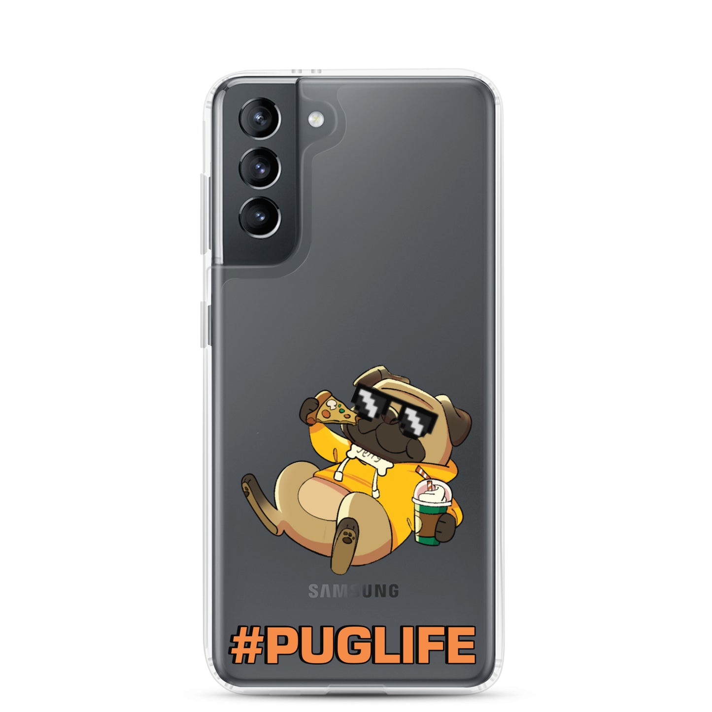#PUGLIFE Clear Samsung® Phone Case