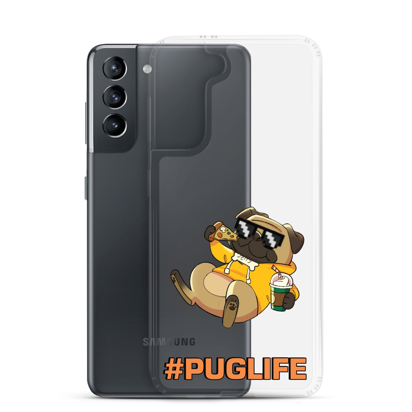 #PUGLIFE Clear Samsung® Phone Case
