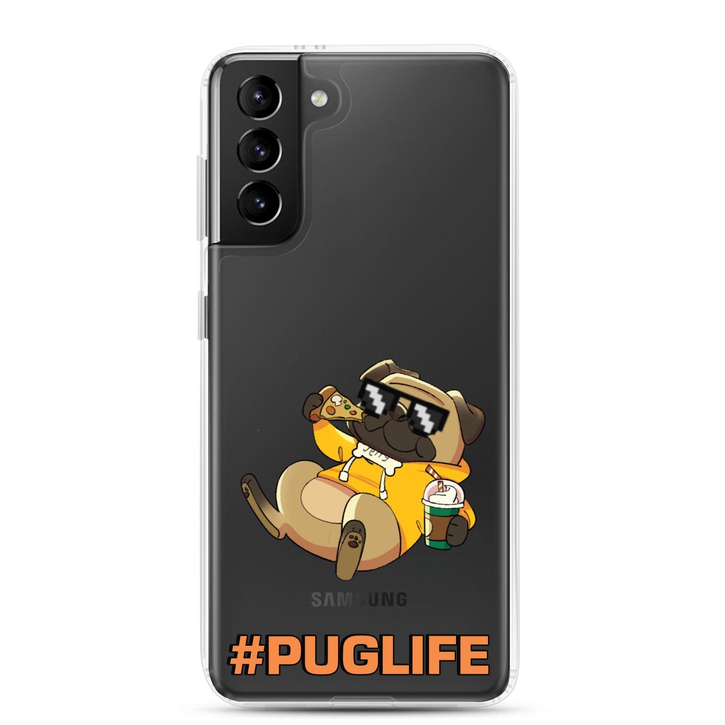 #PUGLIFE Clear Samsung® Phone Case
