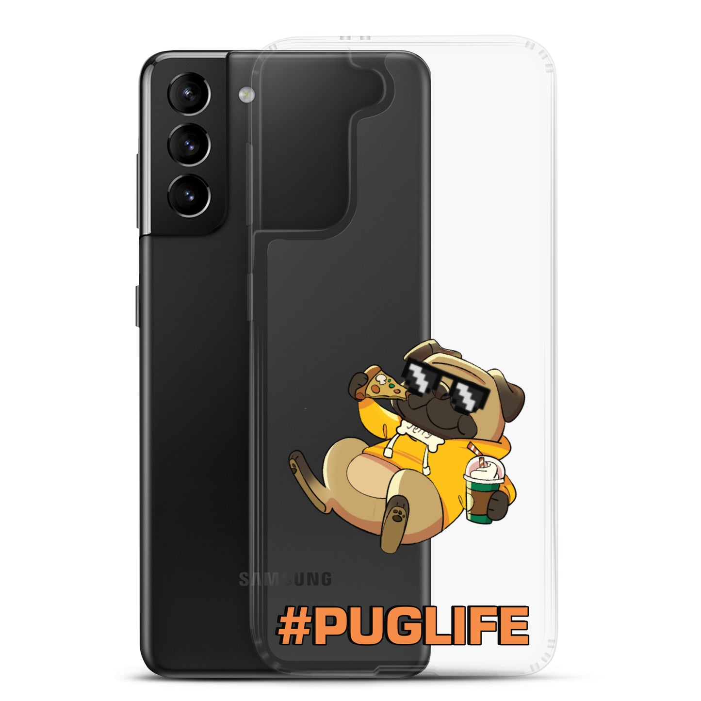 #PUGLIFE Clear Samsung® Phone Case