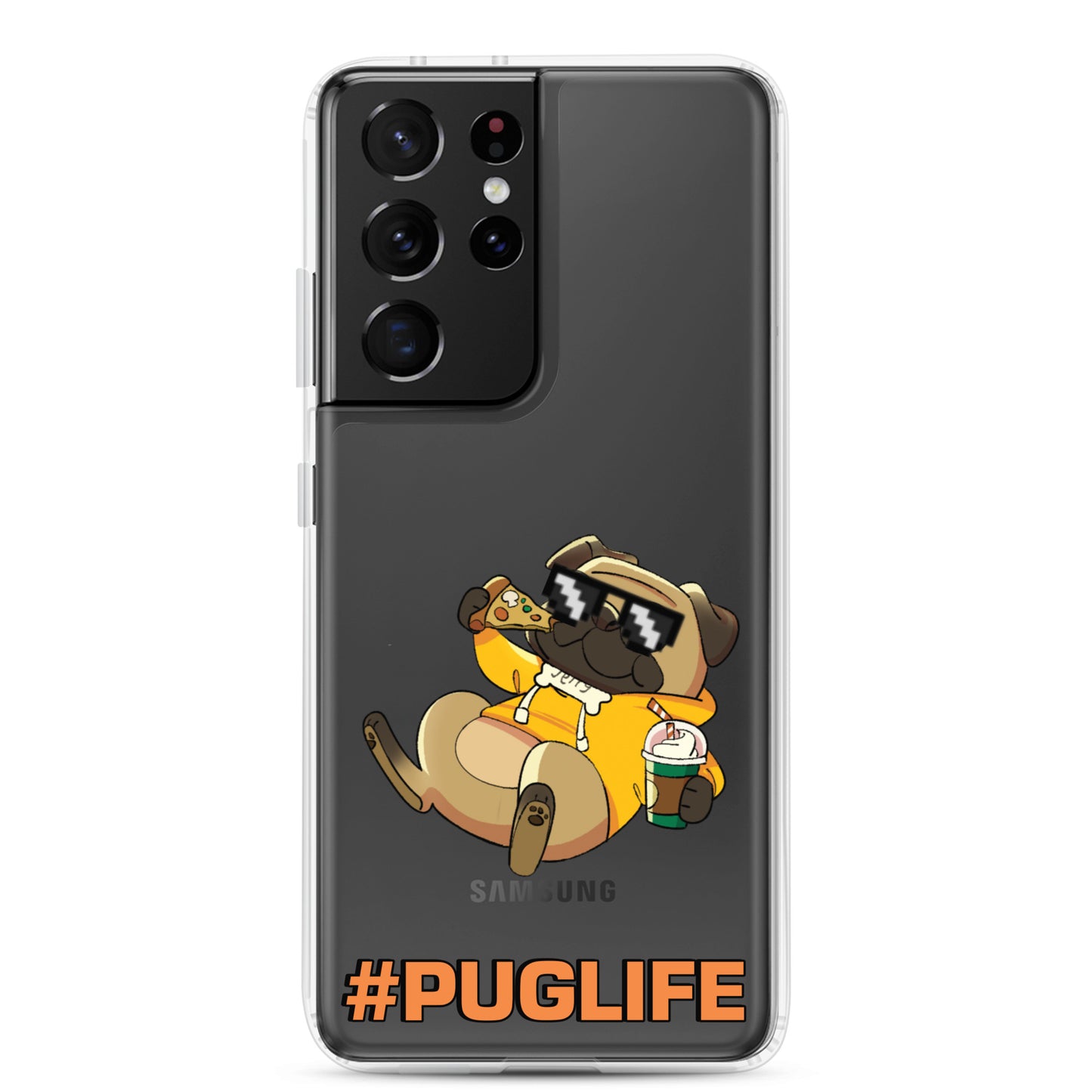 #PUGLIFE Clear Samsung® Phone Case