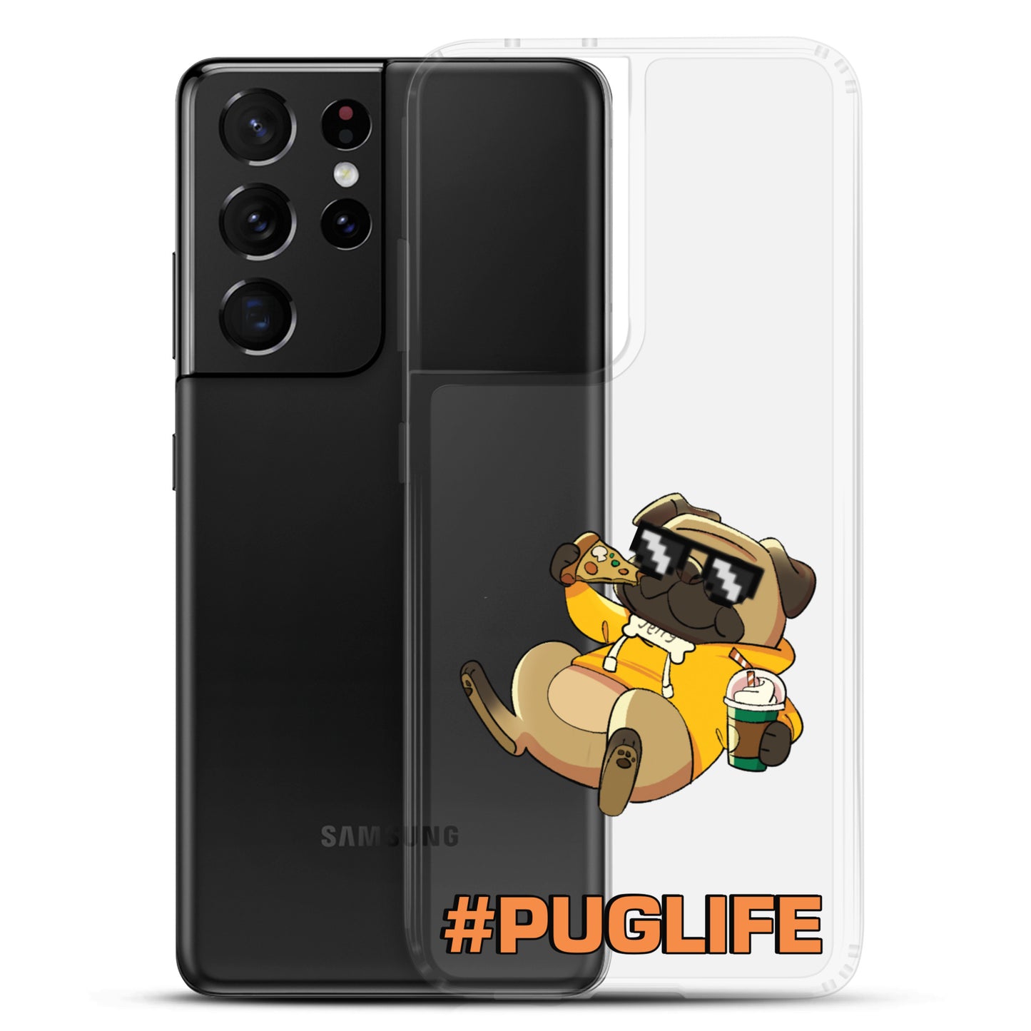 #PUGLIFE Clear Samsung® Phone Case
