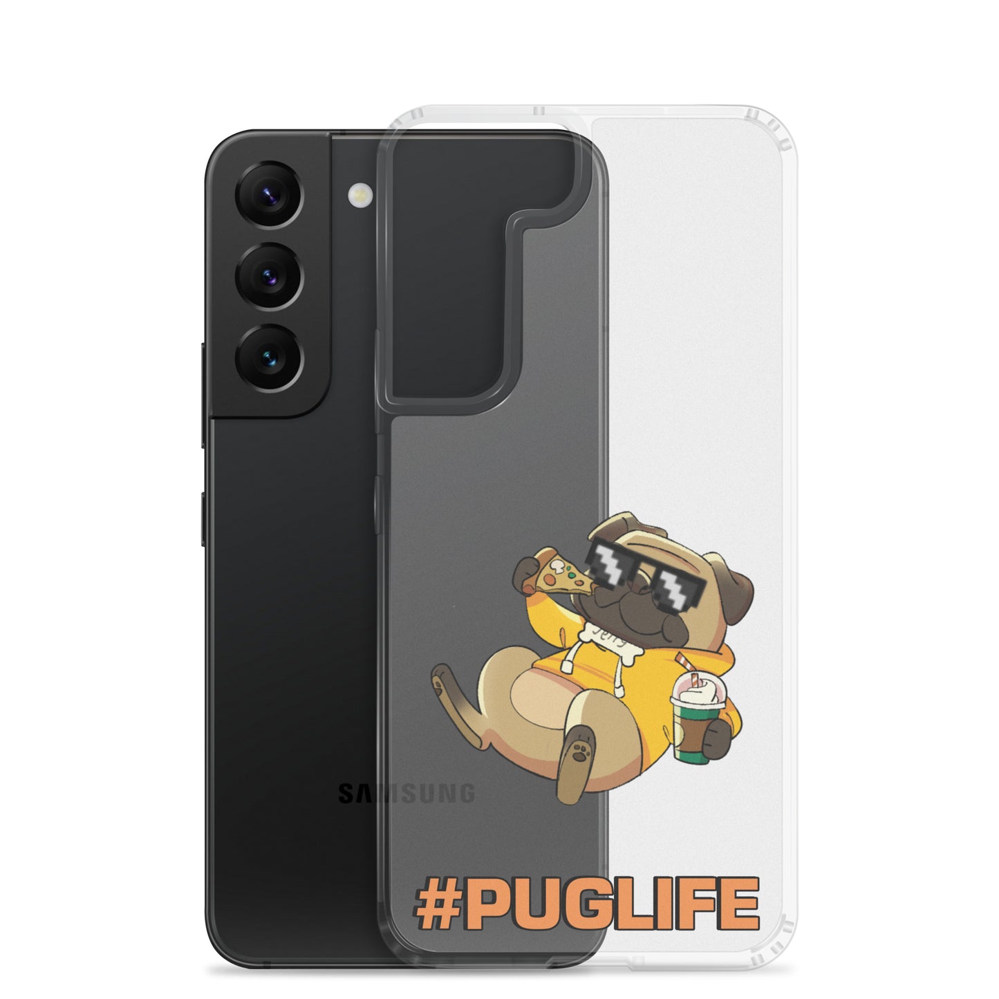 #PUGLIFE Clear Samsung® Phone Case