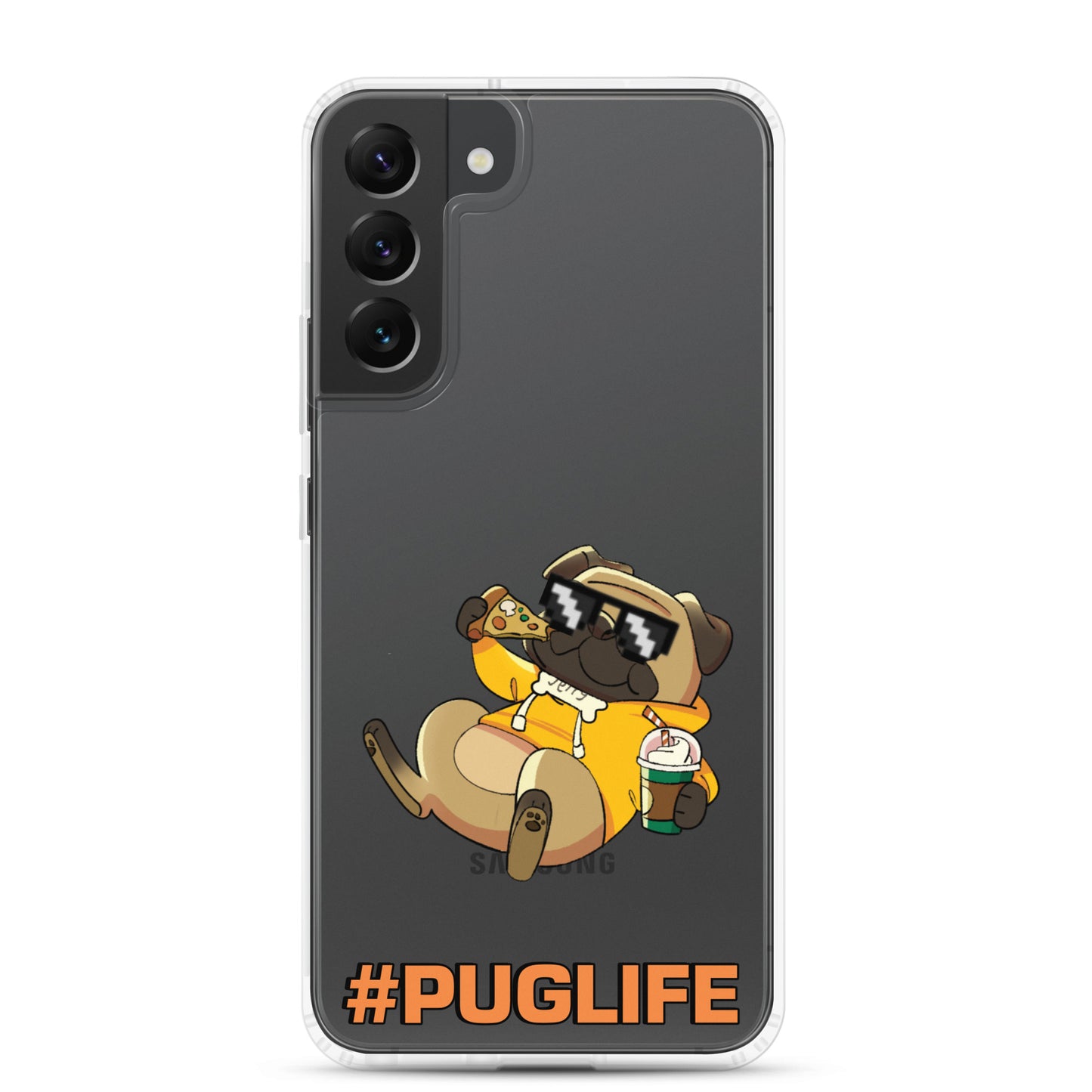 #PUGLIFE Clear Samsung® Phone Case