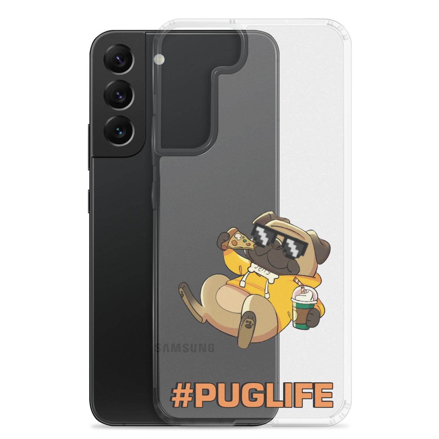 #PUGLIFE Clear Samsung® Phone Case