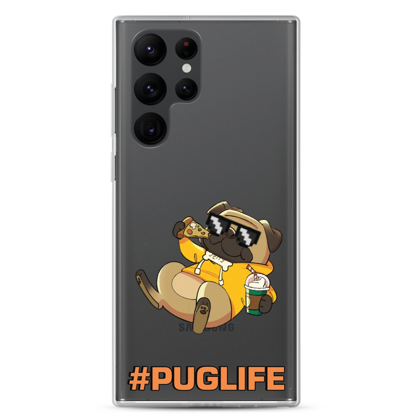 #PUGLIFE Clear Samsung® Phone Case