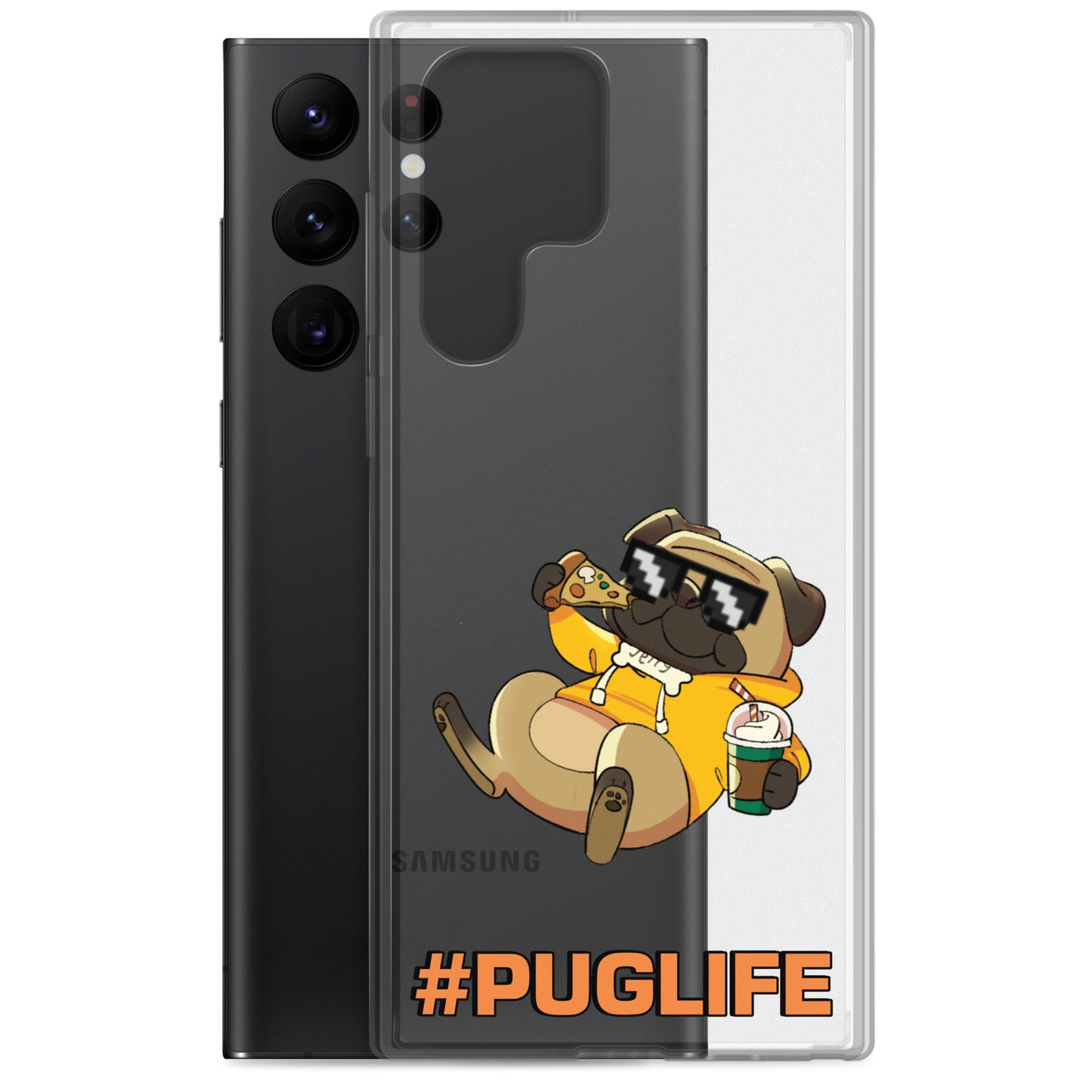 #PUGLIFE Clear Samsung® Phone Case