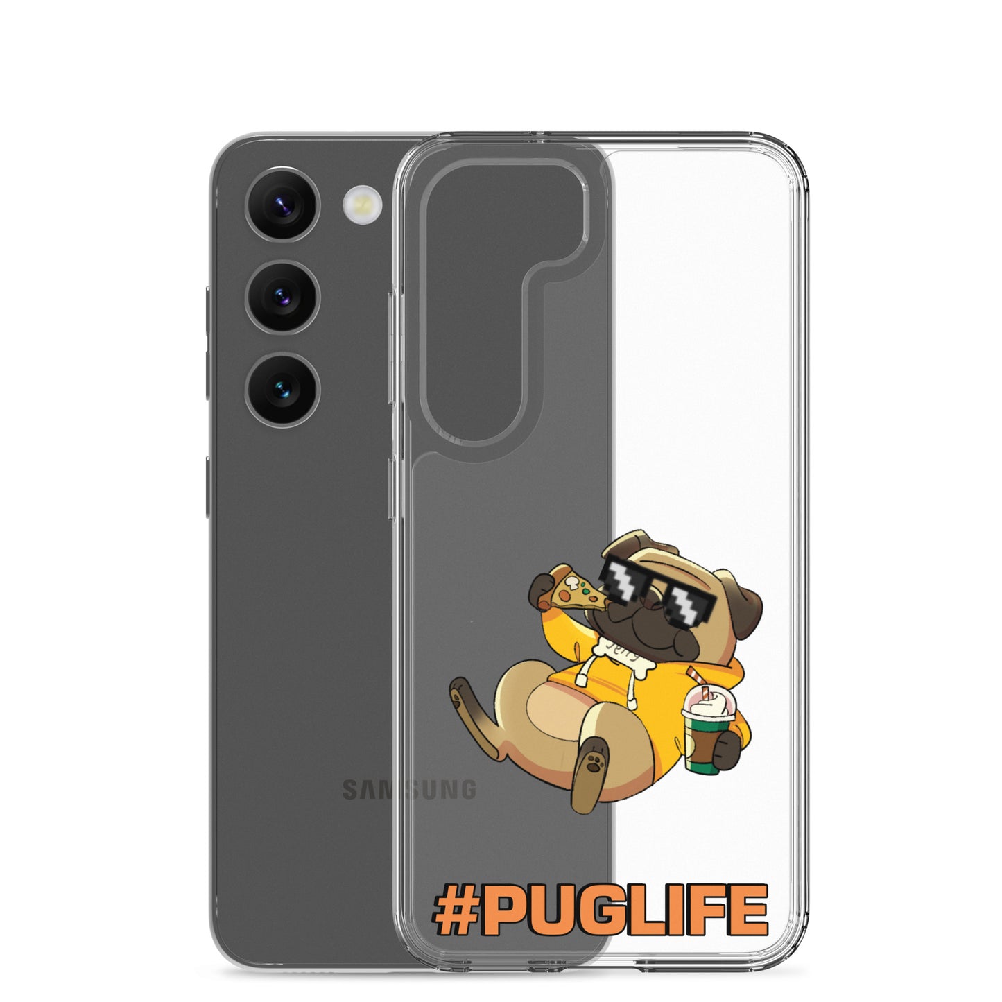 #PUGLIFE Clear Samsung® Phone Case