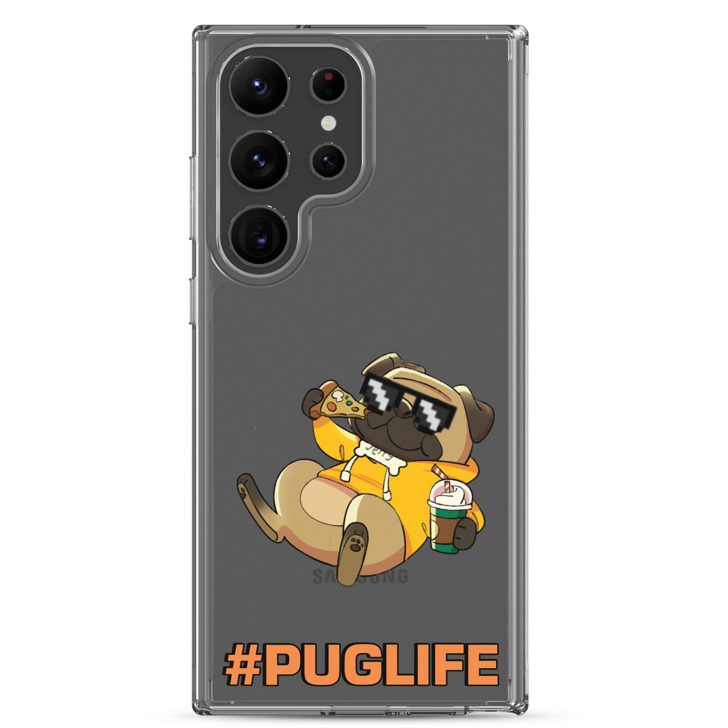 #PUGLIFE Clear Samsung® Phone Case