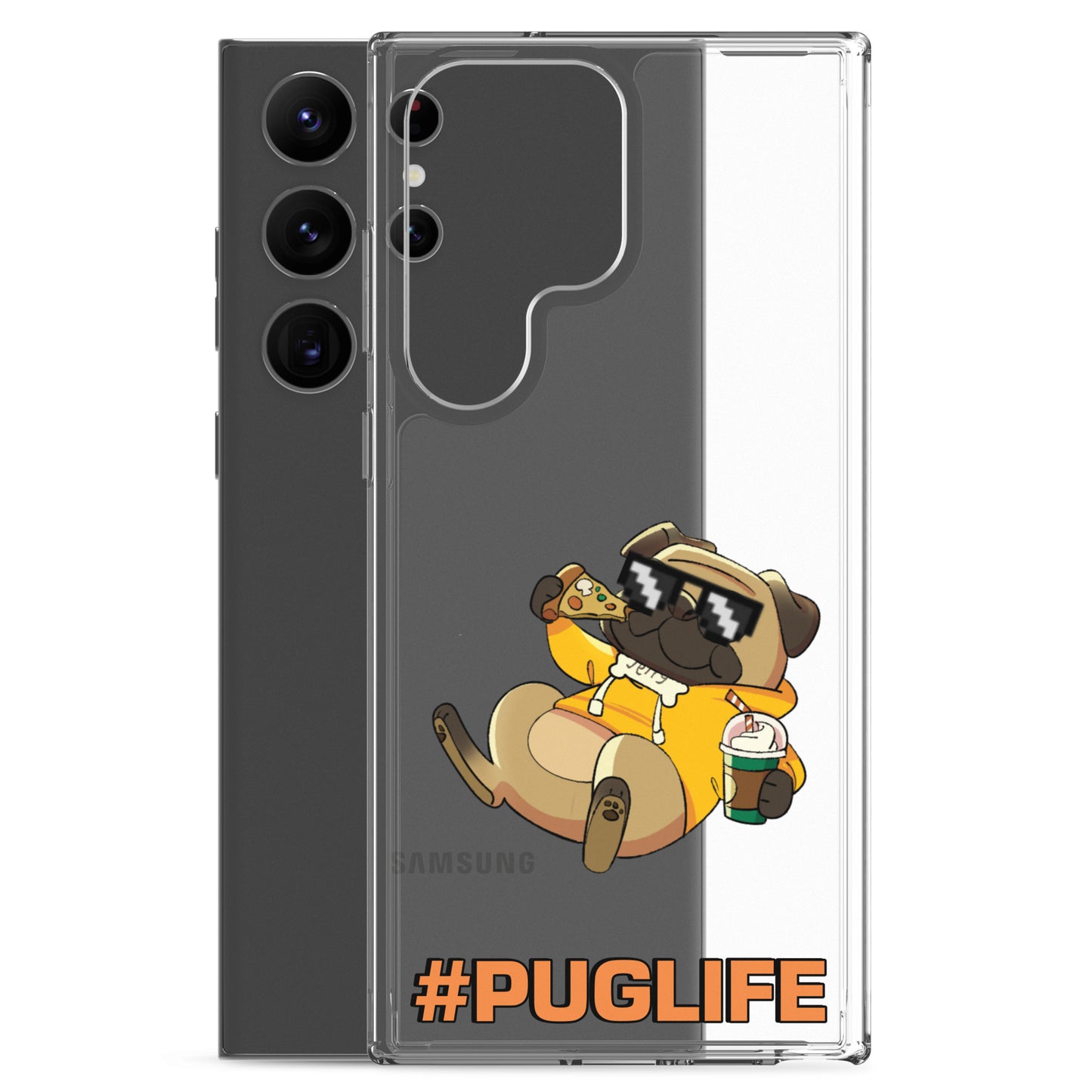 #PUGLIFE Clear Samsung® Phone Case