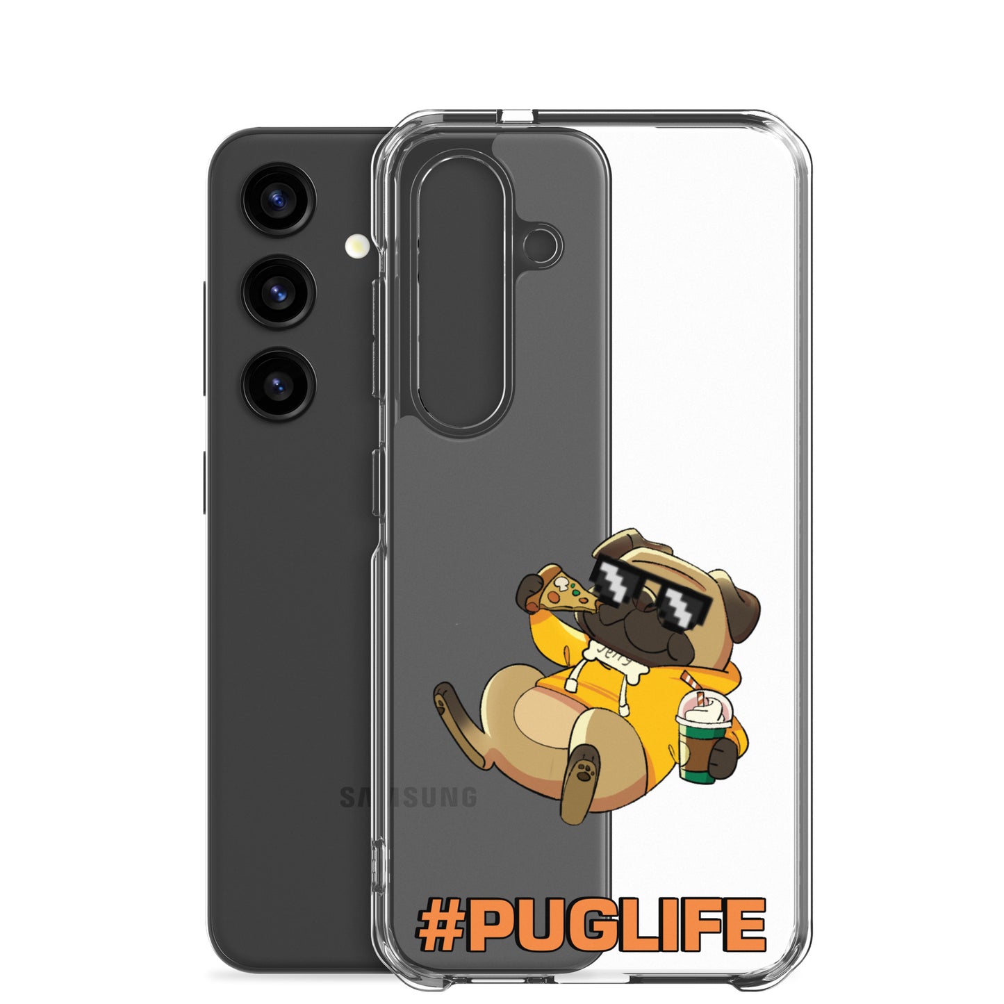 #PUGLIFE Clear Samsung® Phone Case