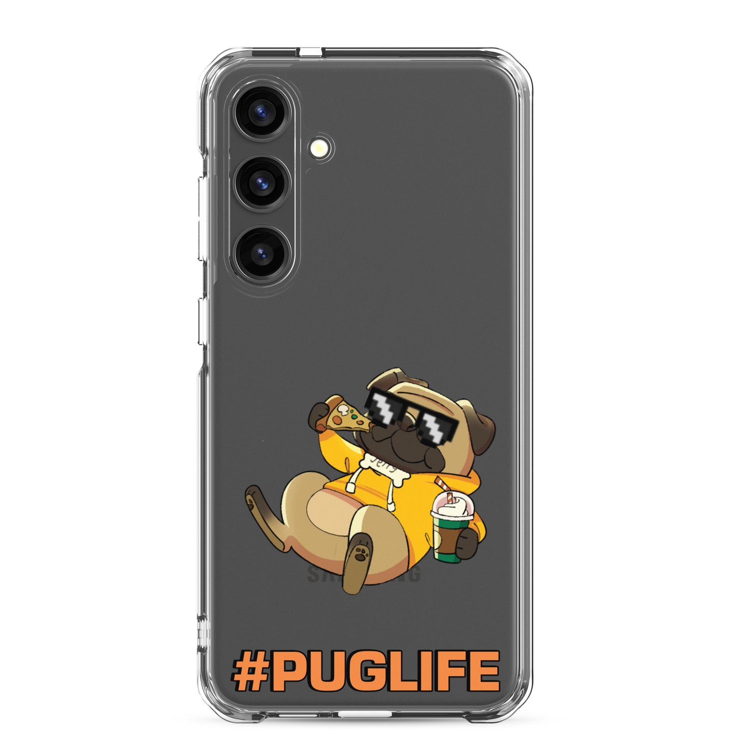 #PUGLIFE Clear Samsung® Phone Case