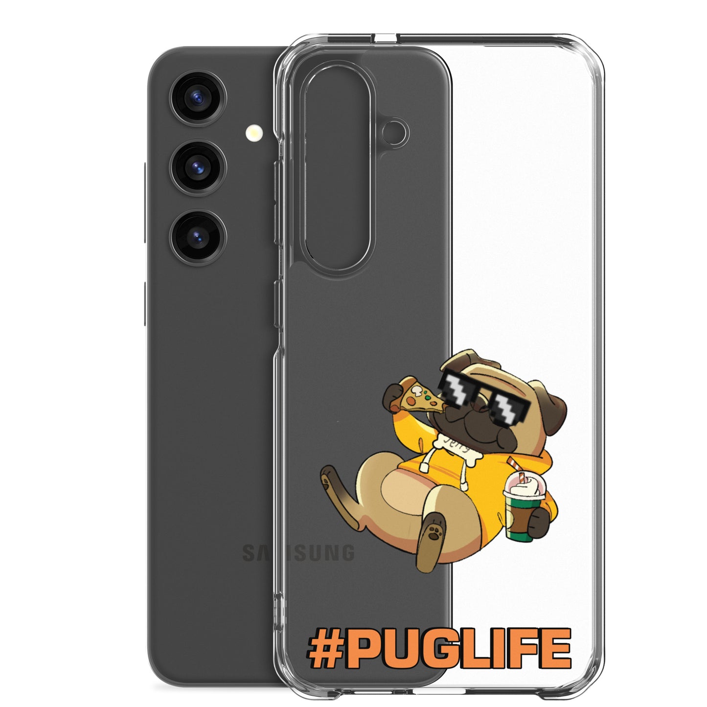 #PUGLIFE Clear Samsung® Phone Case