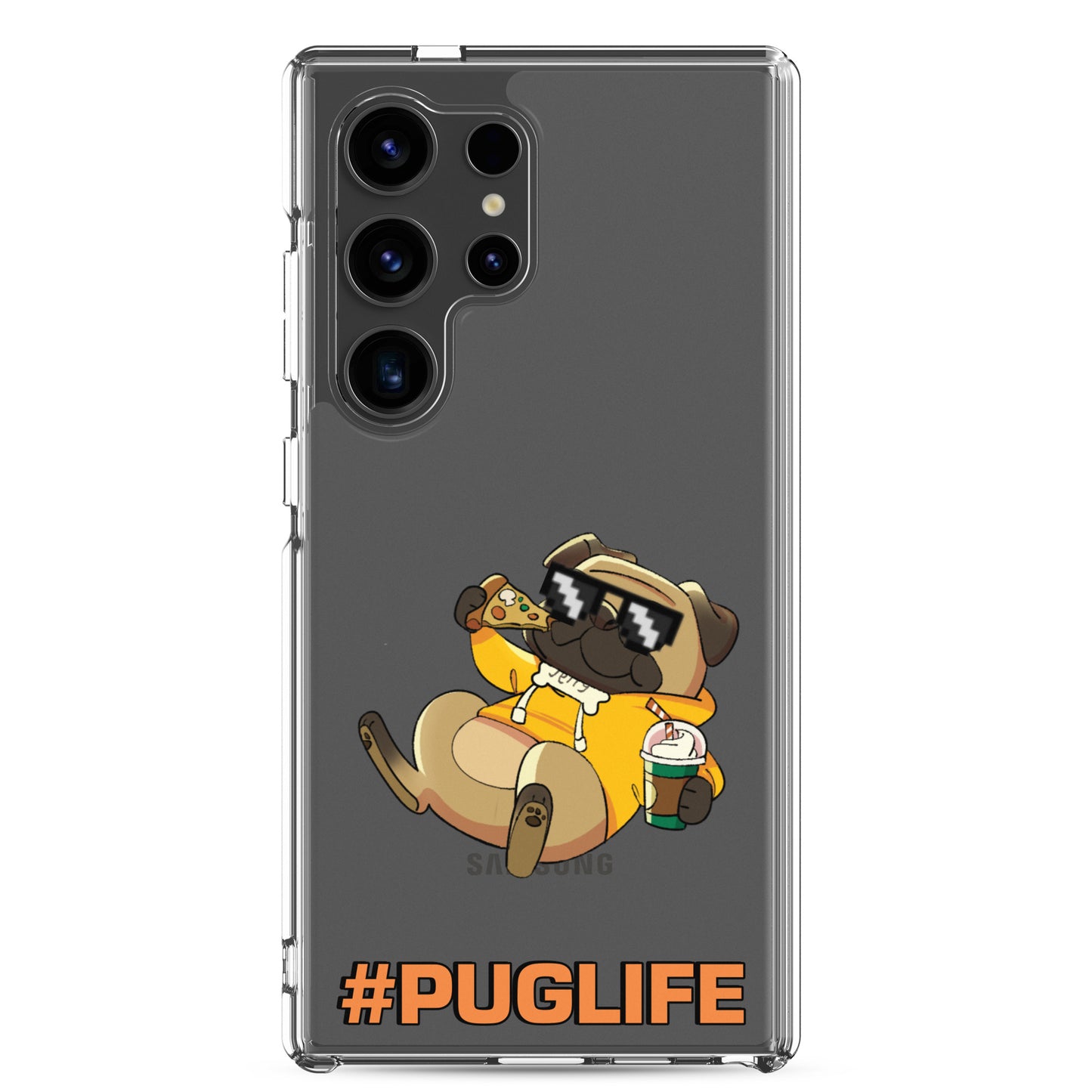 #PUGLIFE Clear Samsung® Phone Case