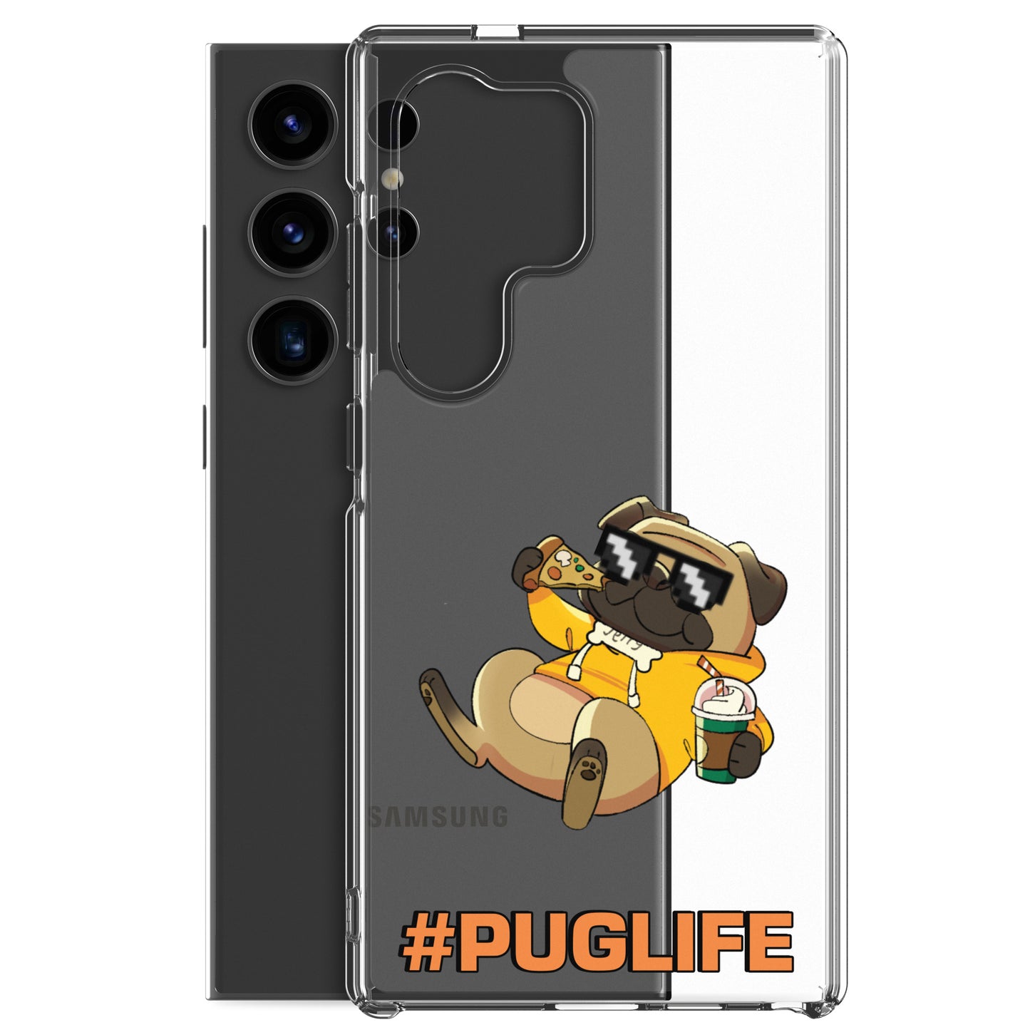 #PUGLIFE Clear Samsung® Phone Case