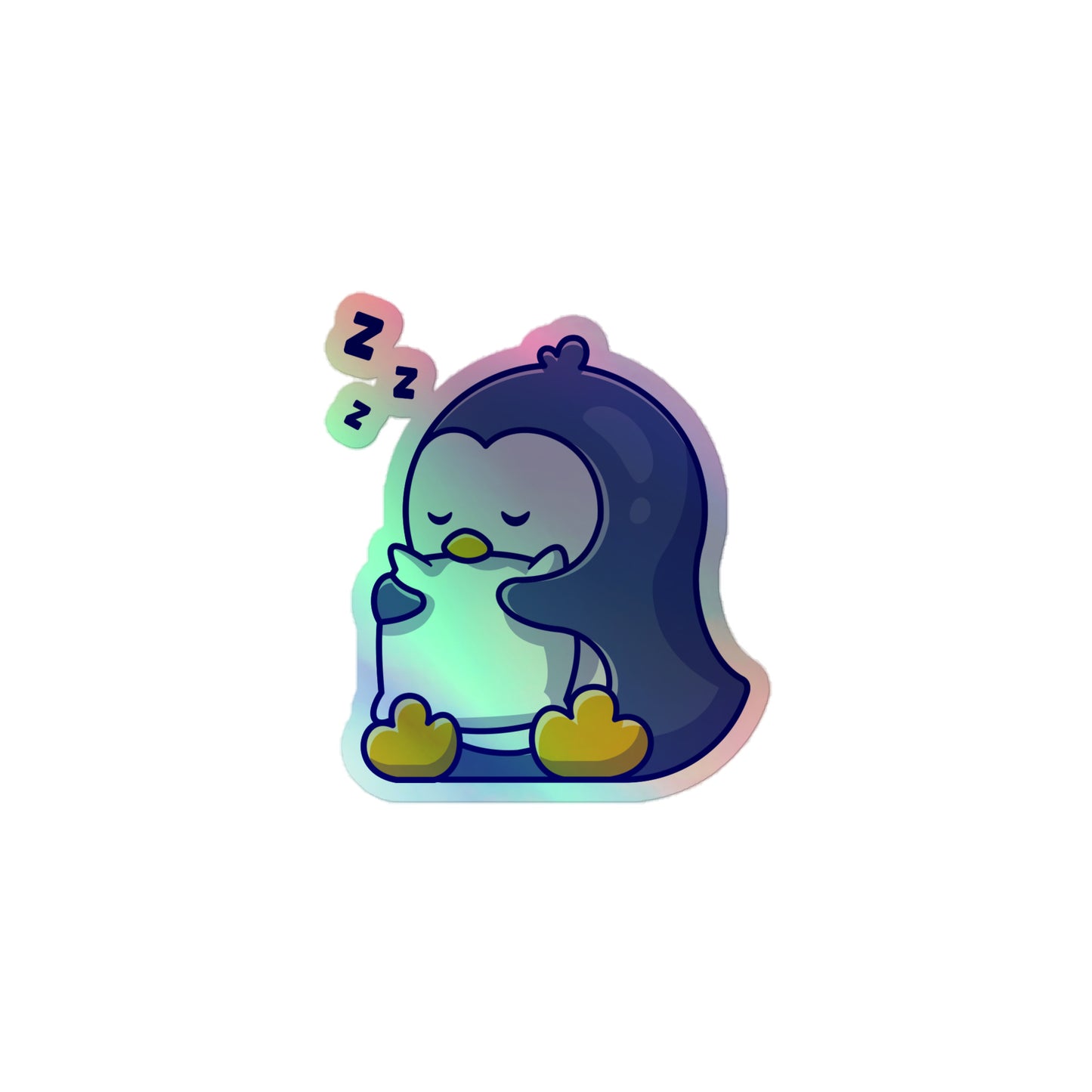 Sleeping Penguin Holo Decal