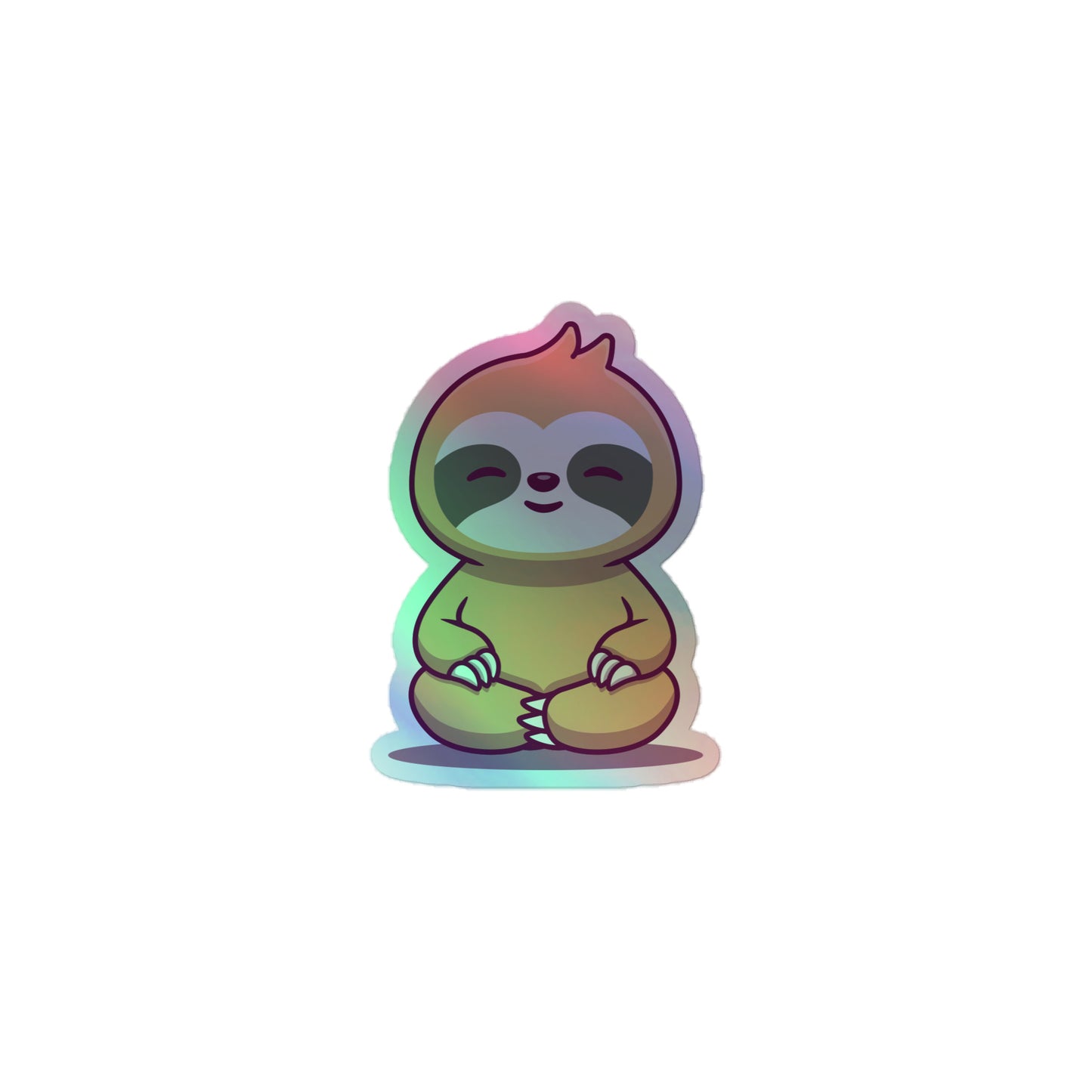 Sloth Yoga Holo Decal