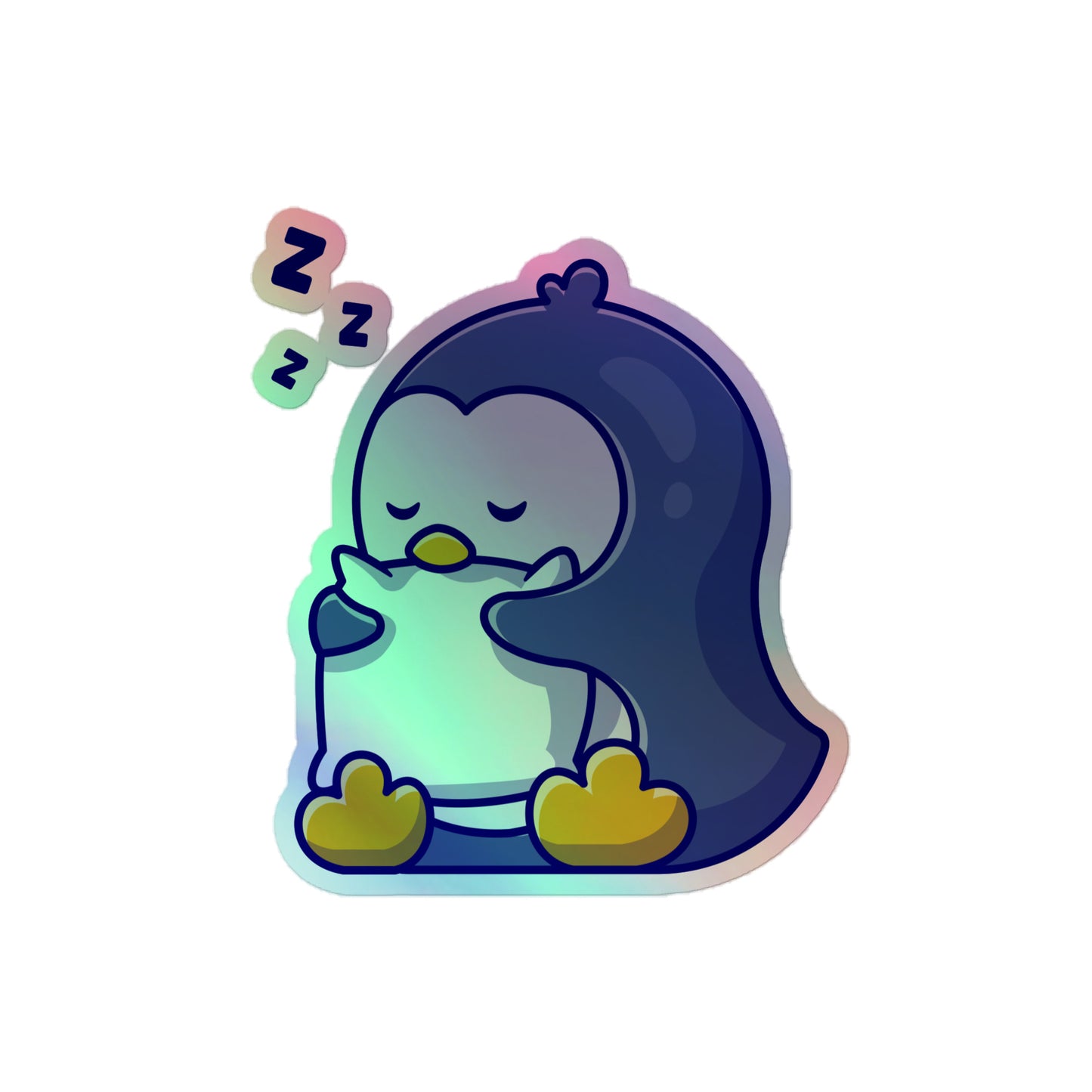Sleeping Penguin Holo Decal