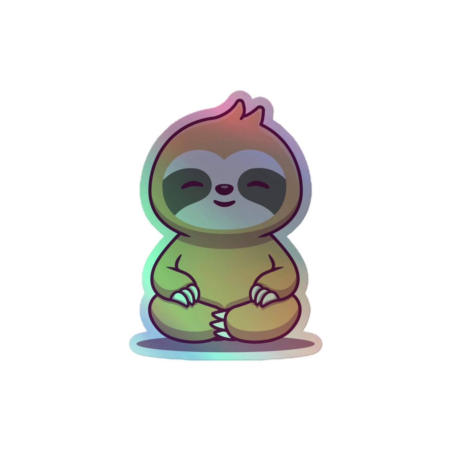 Sloth Yoga Holo Decal