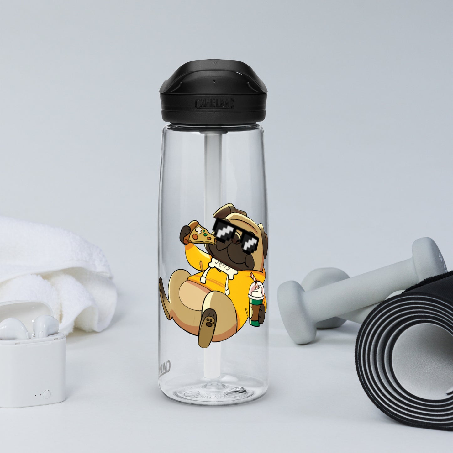 Jerry the Pug Water Bottle