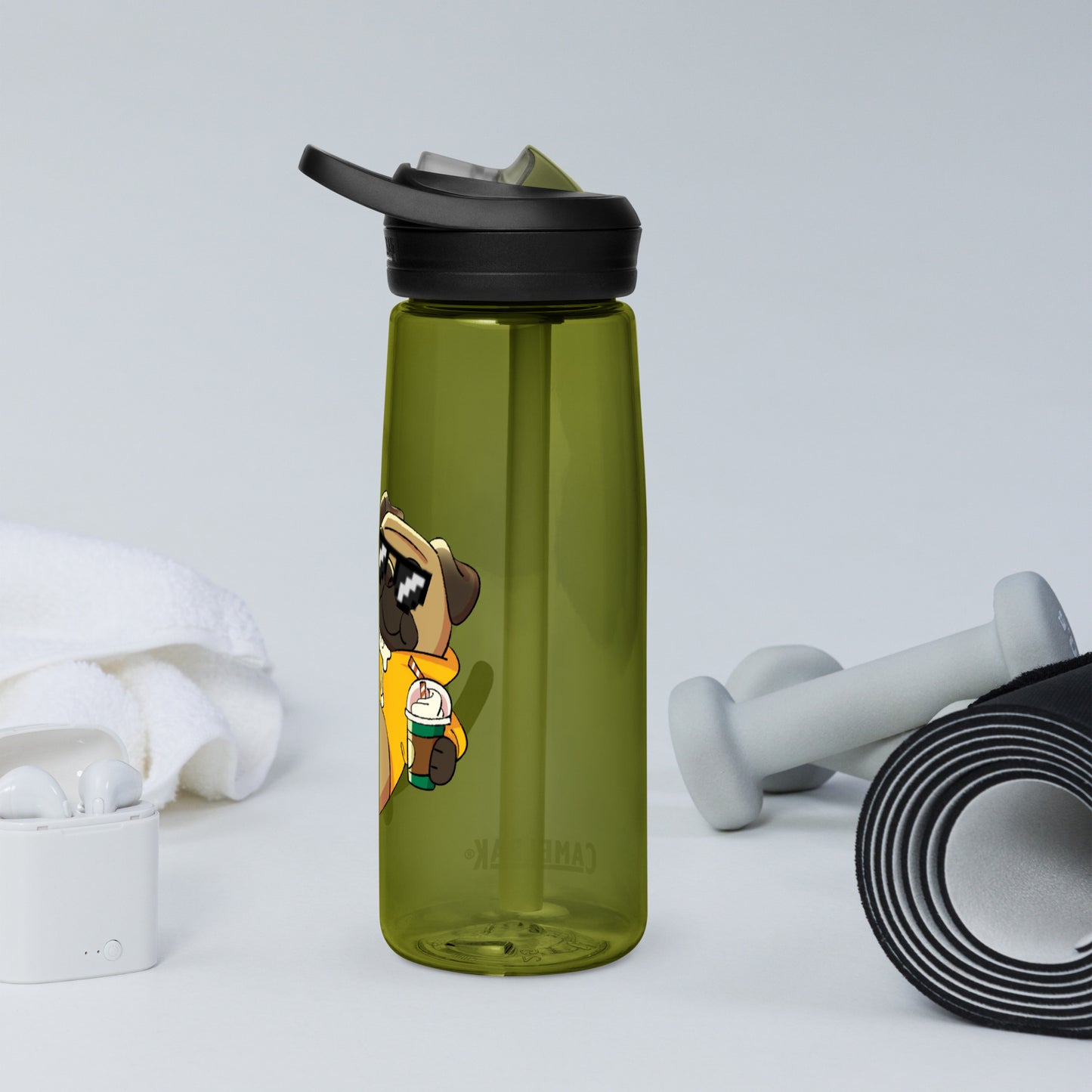 Jerry the Pug Water Bottle