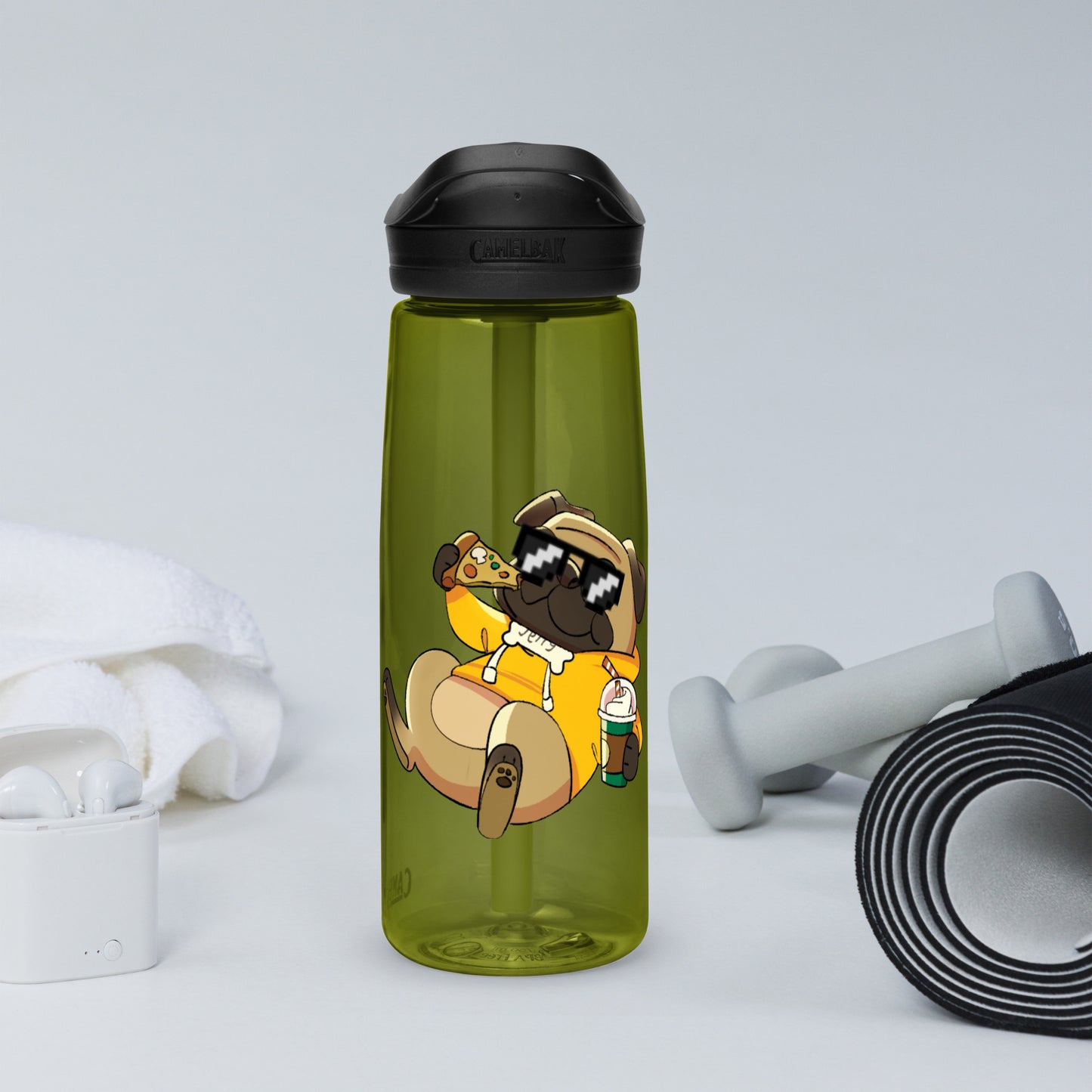 Jerry the Pug Water Bottle