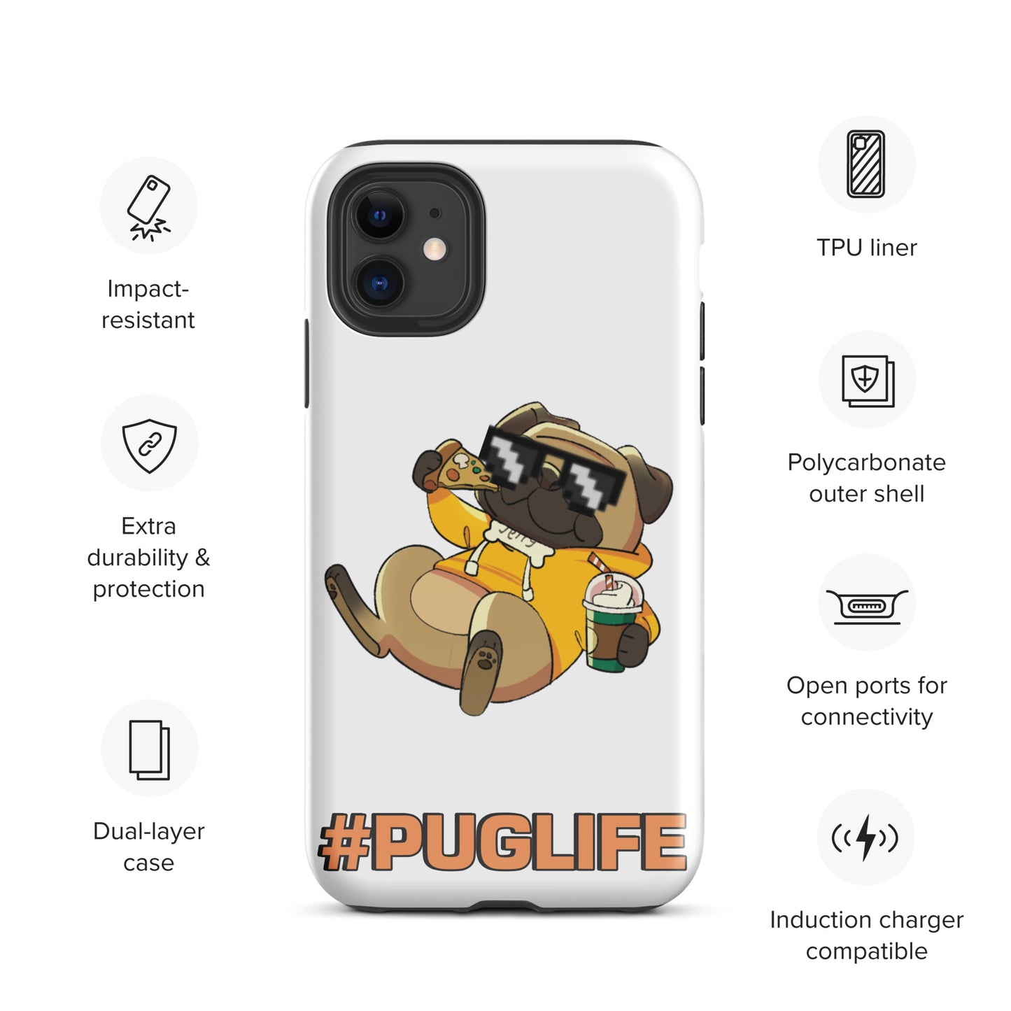 #PUGLIFE IPhone Case