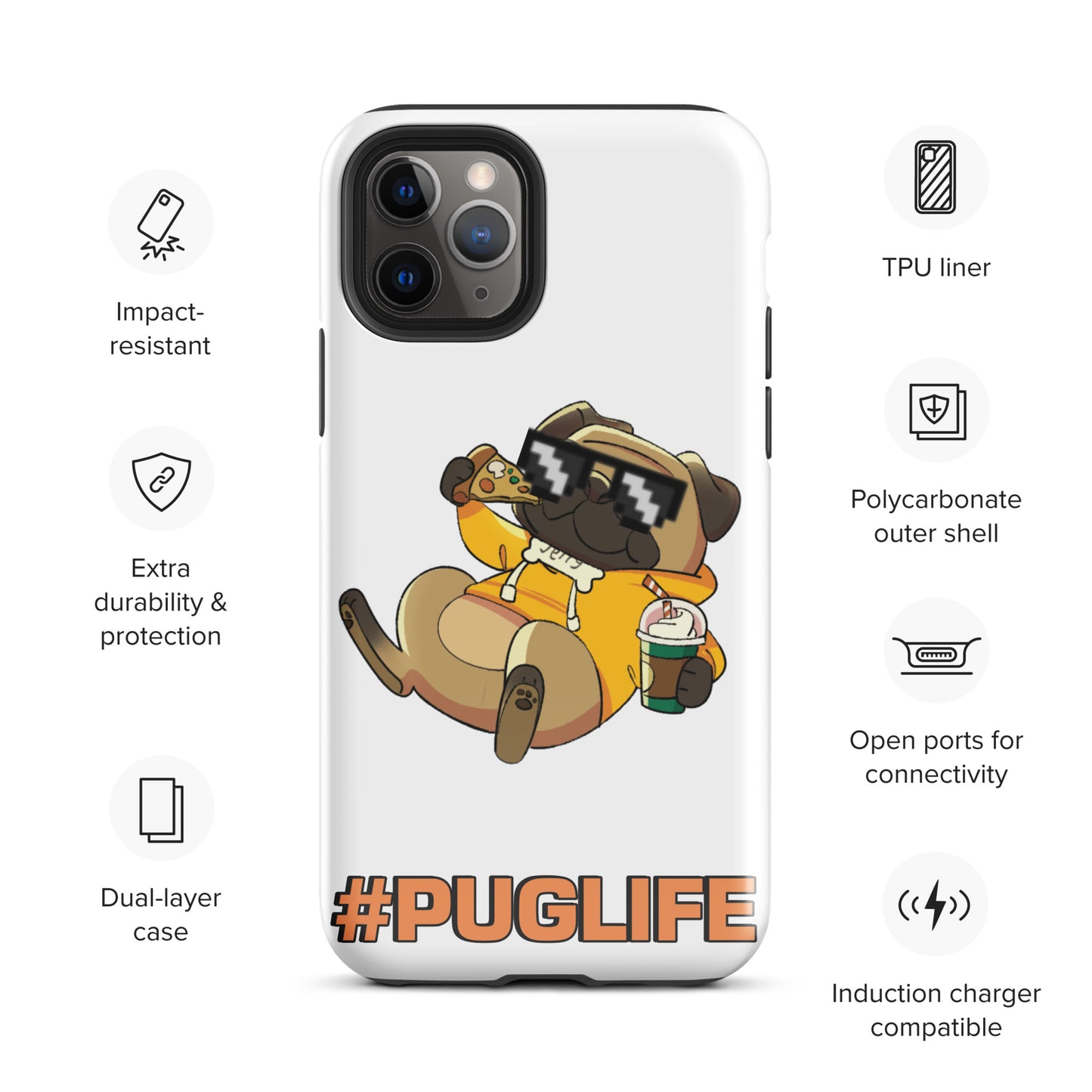#PUGLIFE IPhone Case