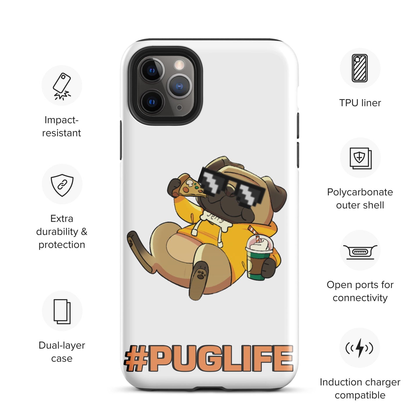 #PUGLIFE IPhone Case