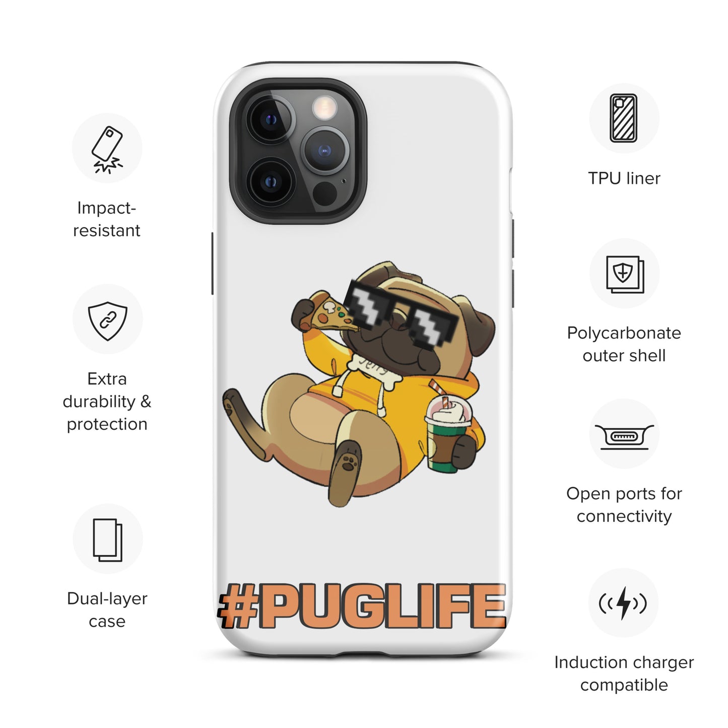 #PUGLIFE IPhone Case