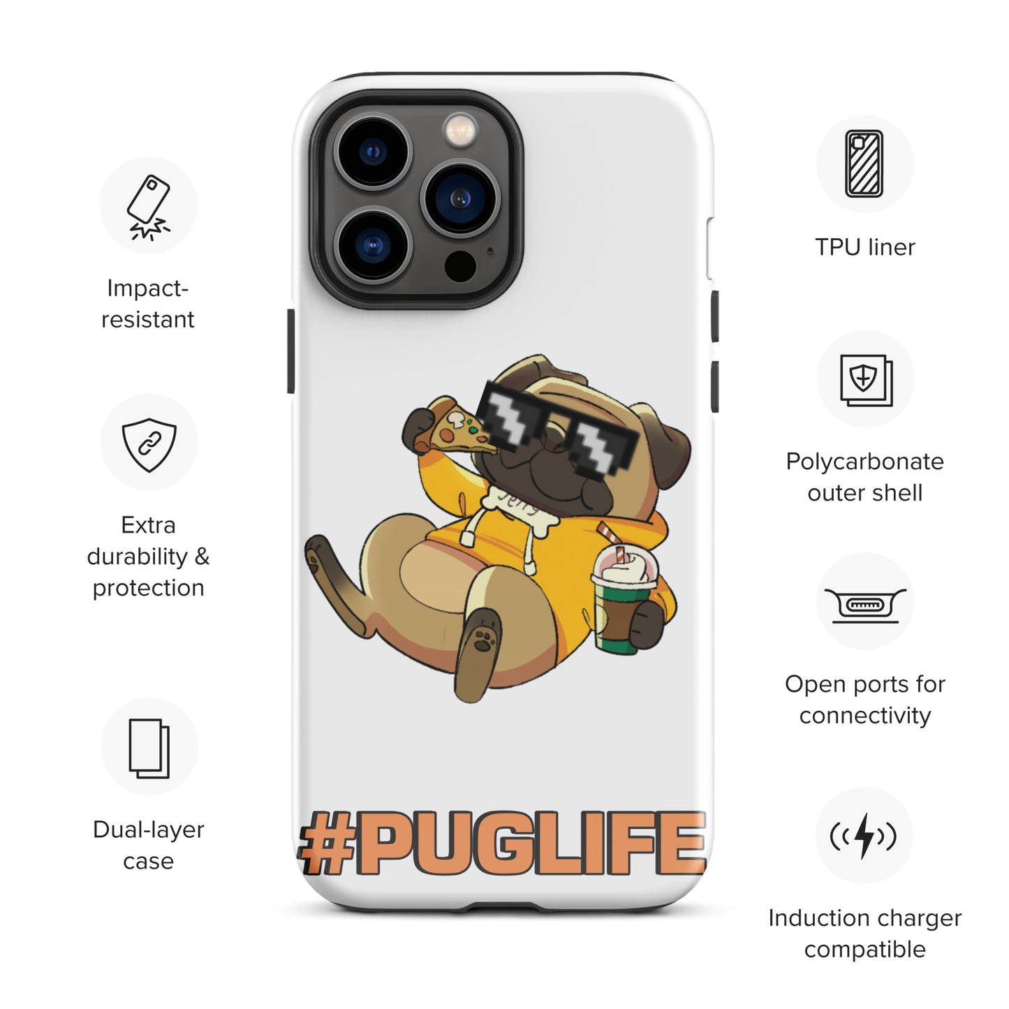 #PUGLIFE IPhone Case