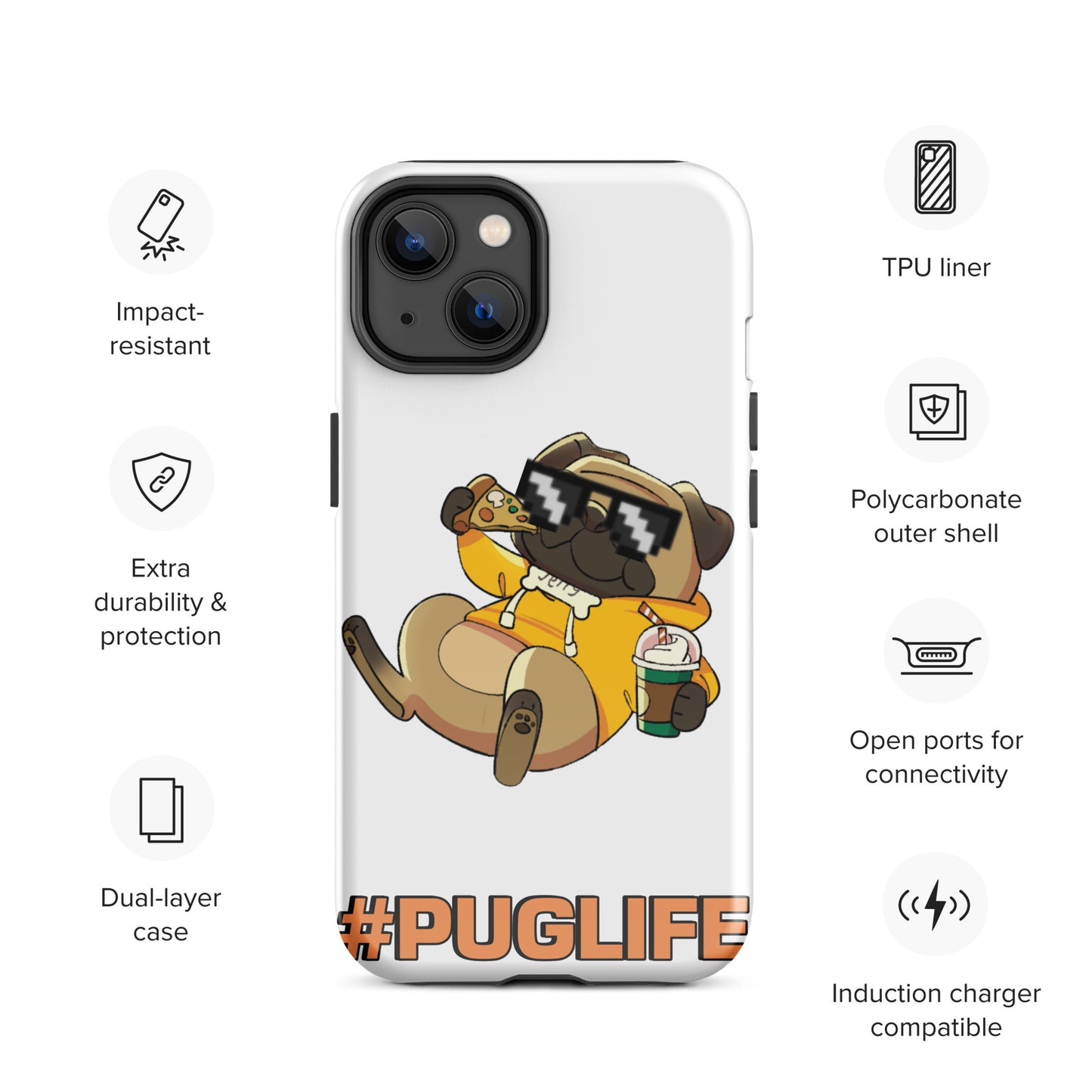 #PUGLIFE IPhone Case