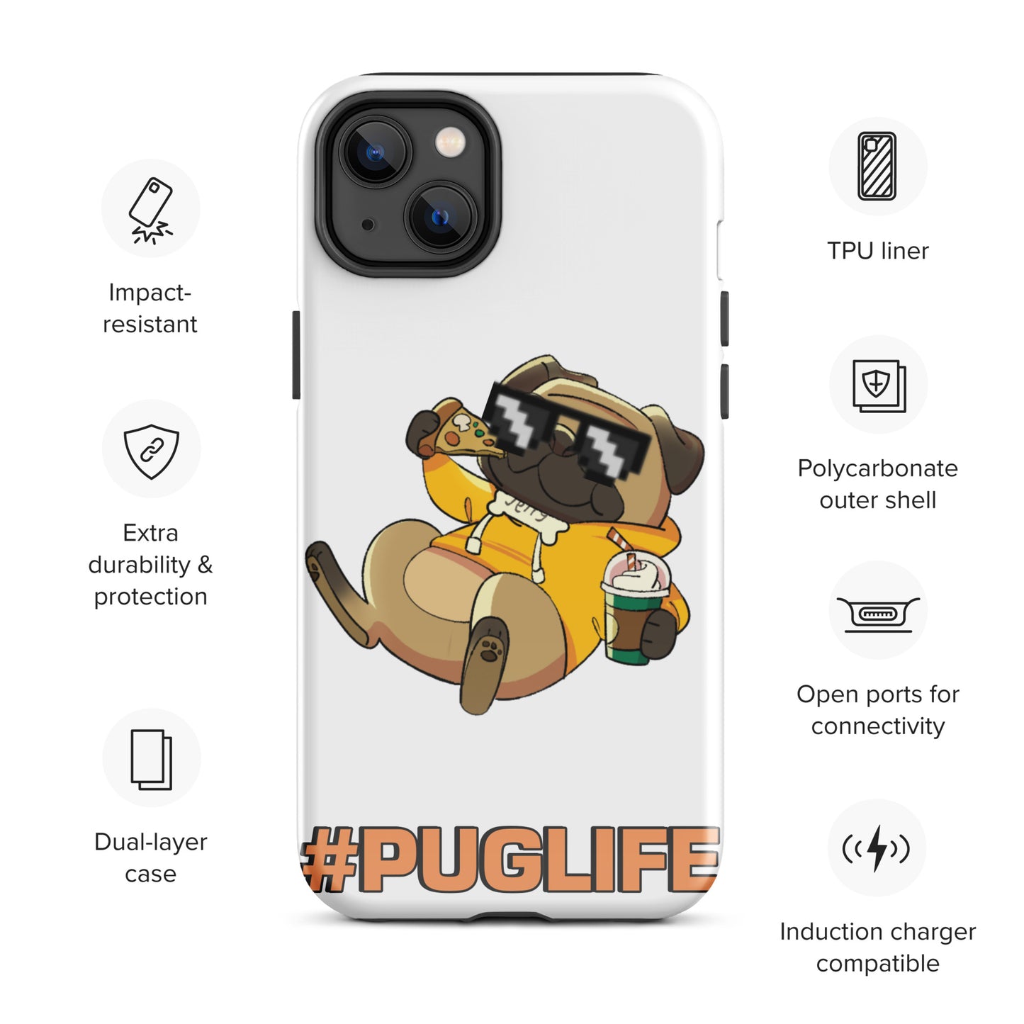 #PUGLIFE IPhone Case
