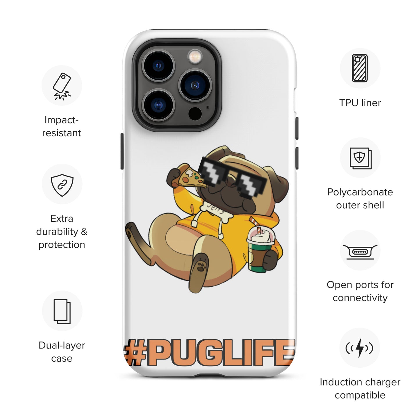 #PUGLIFE IPhone Case
