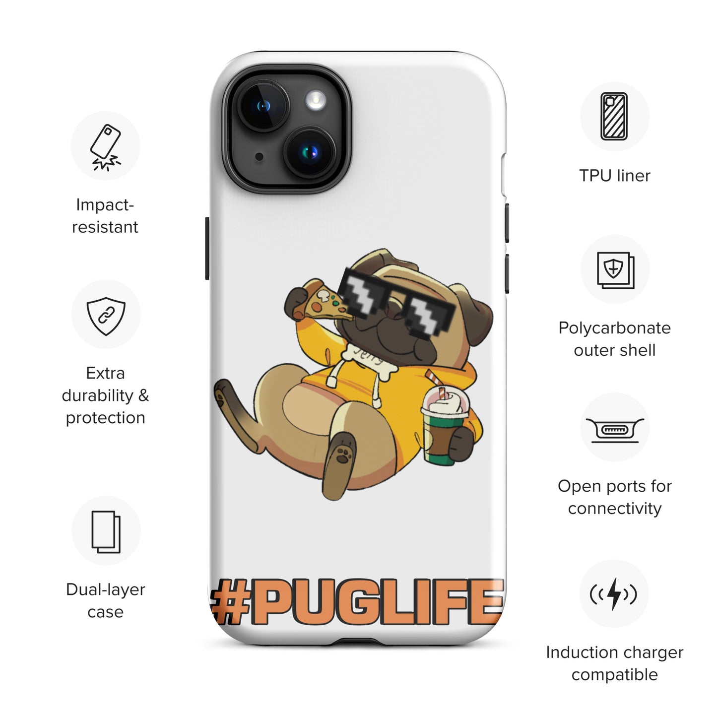 #PUGLIFE IPhone Case