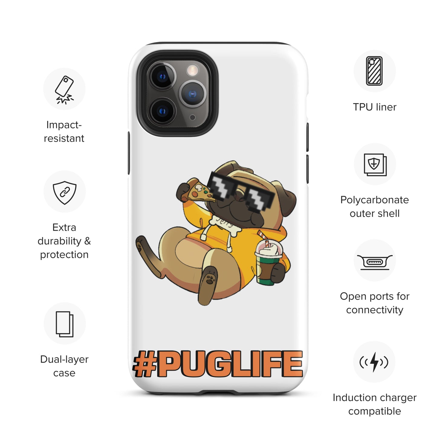 #PUGLIFE IPhone Case