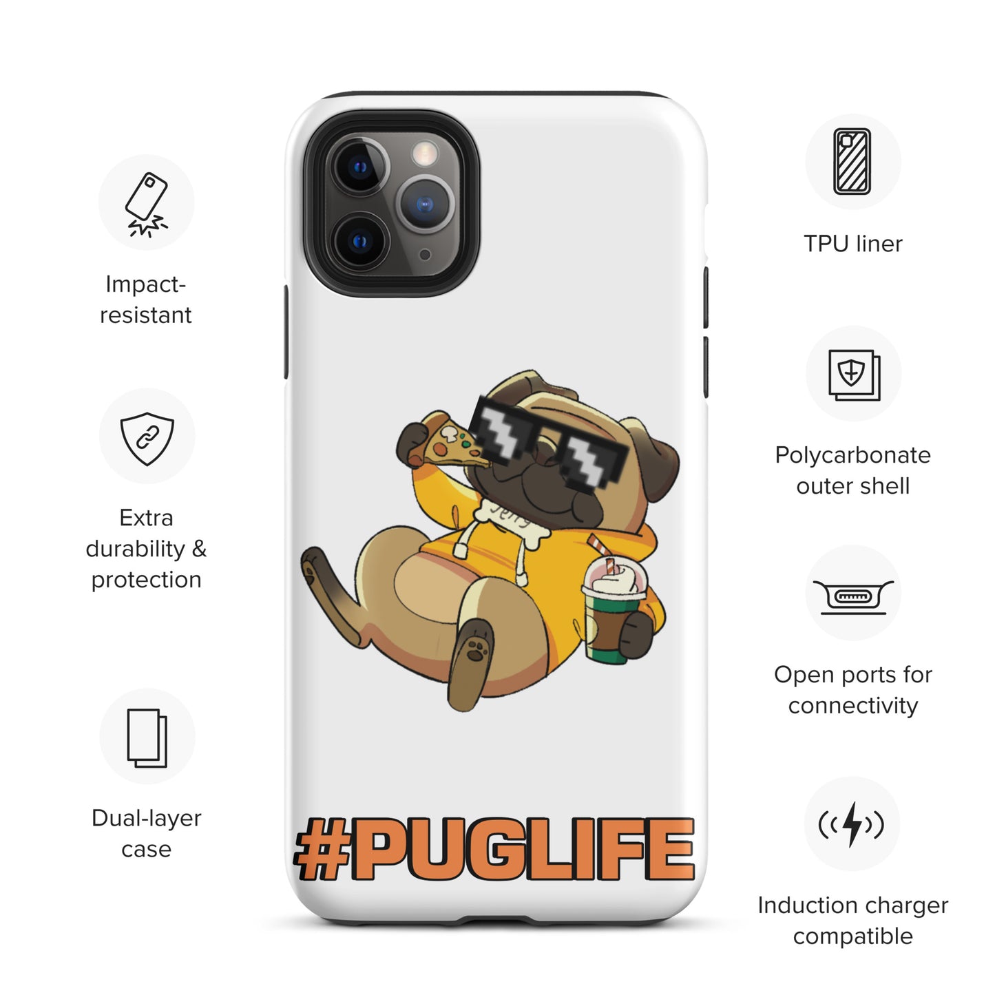 #PUGLIFE IPhone Case