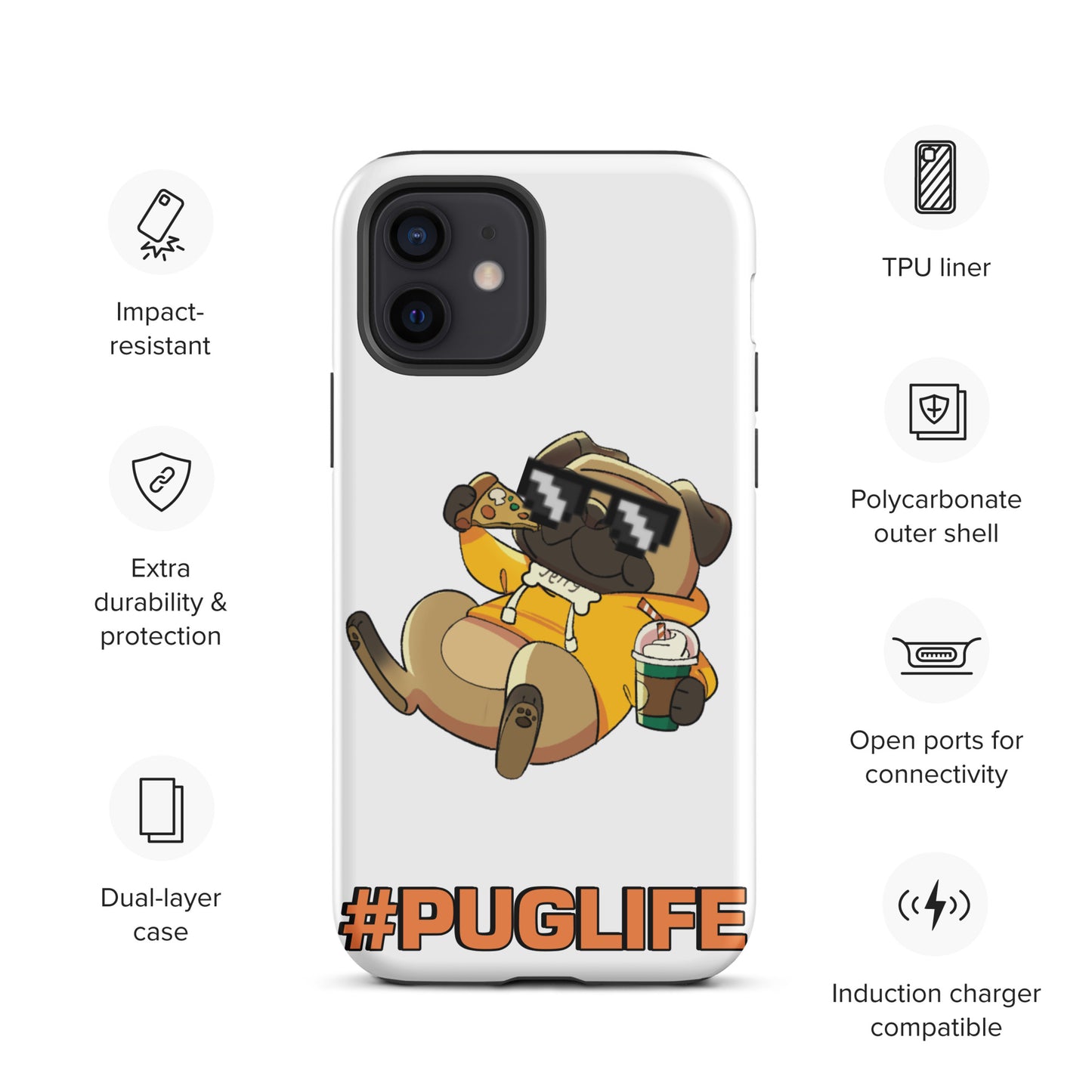 #PUGLIFE IPhone Case