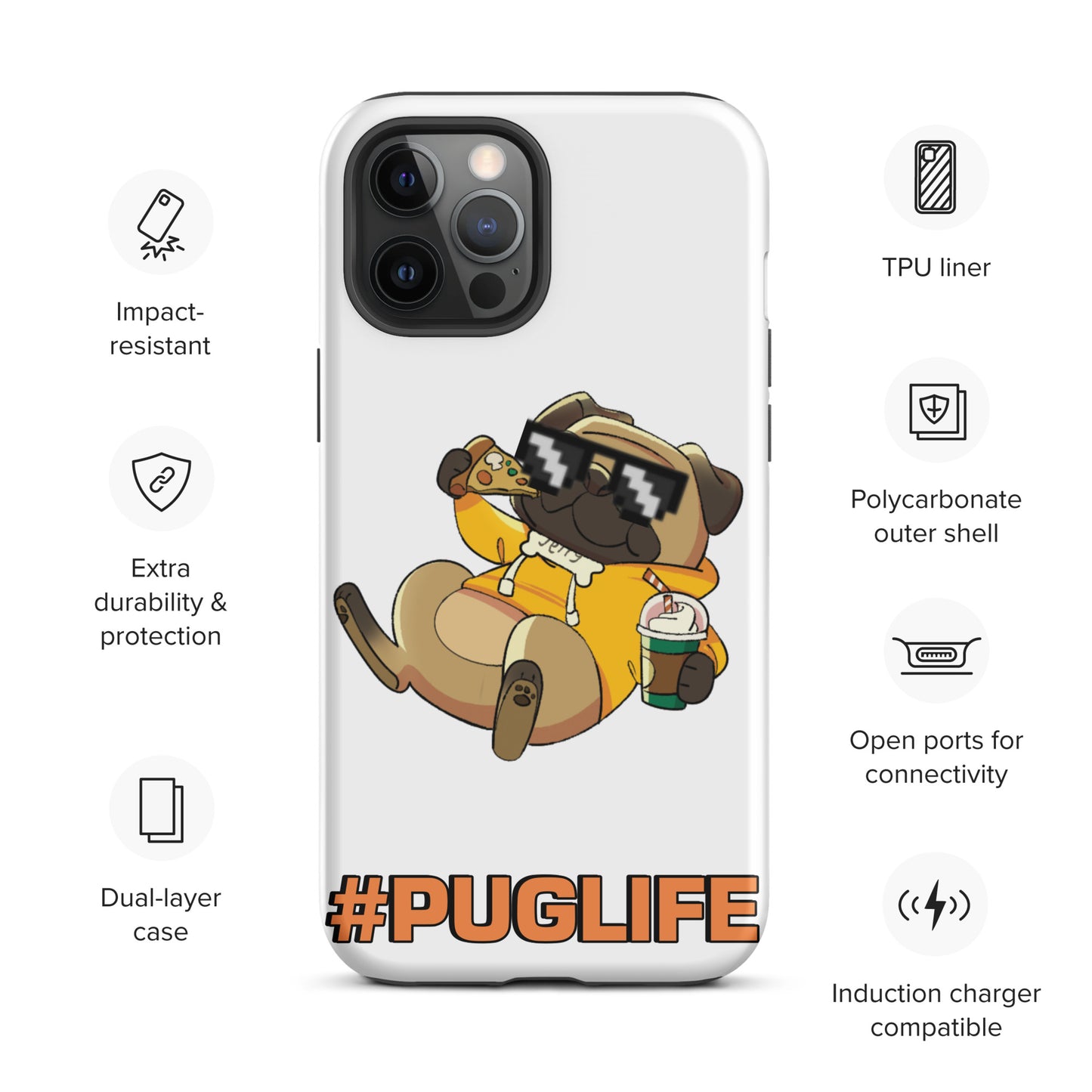 #PUGLIFE IPhone Case