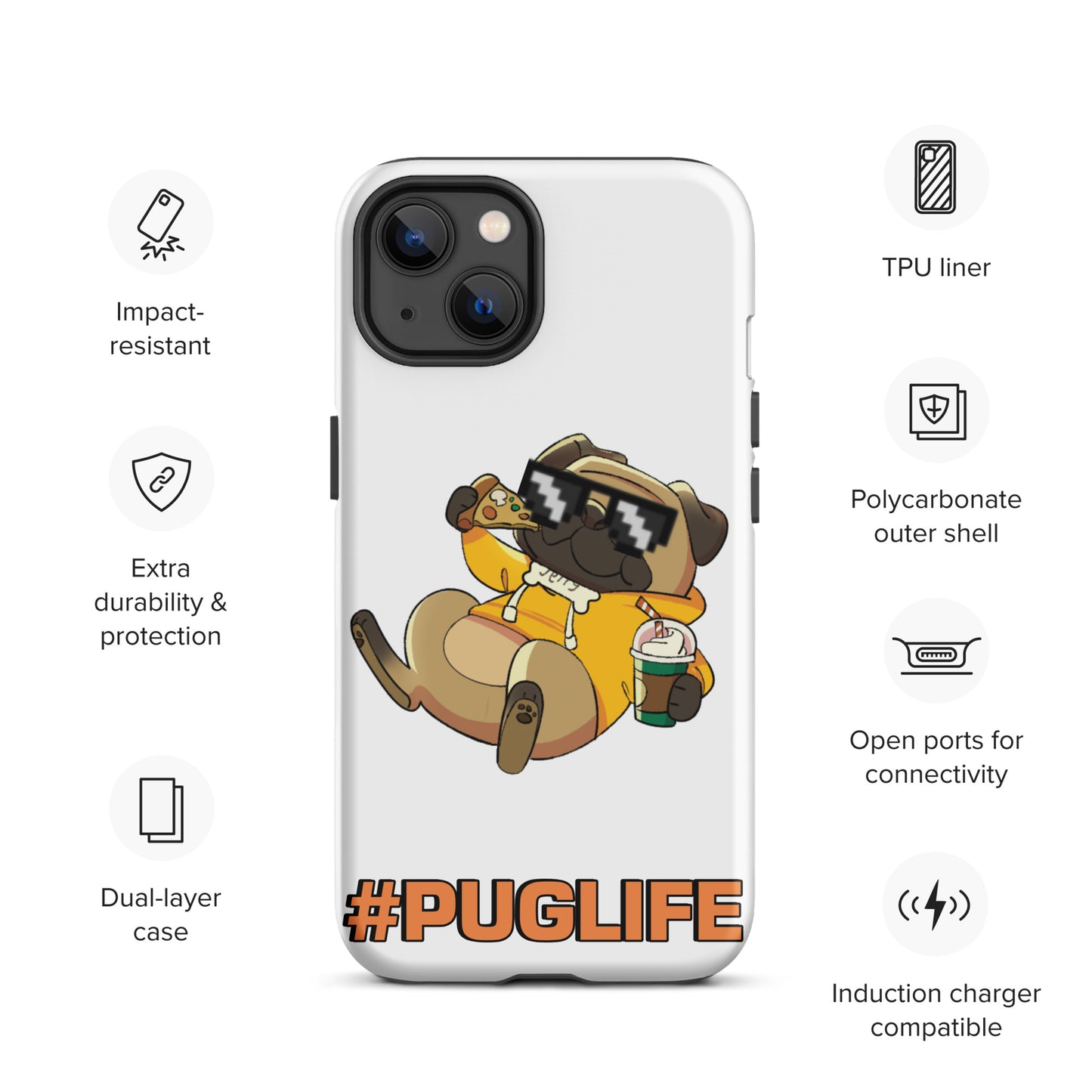 #PUGLIFE IPhone Case