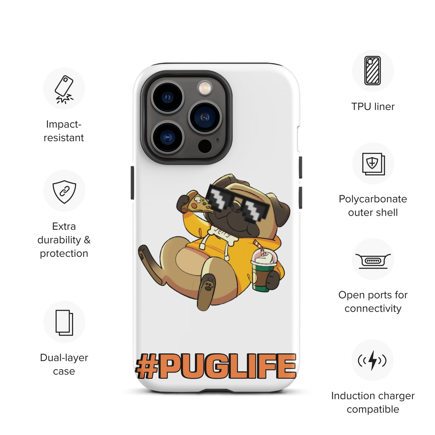 #PUGLIFE IPhone Case