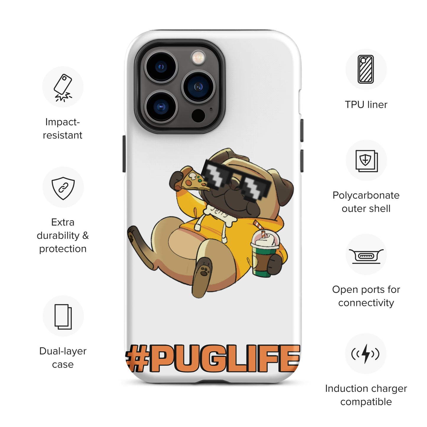 #PUGLIFE IPhone Case