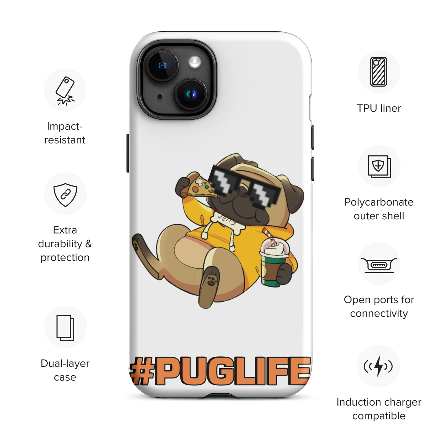 #PUGLIFE IPhone Case