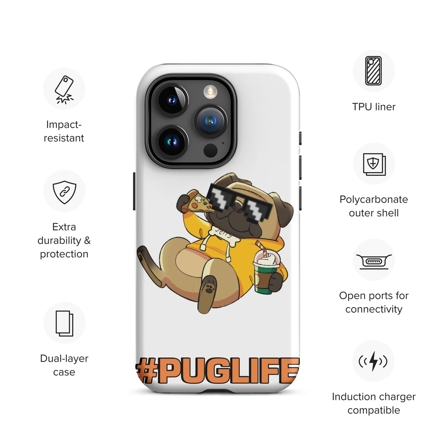 #PUGLIFE IPhone Case