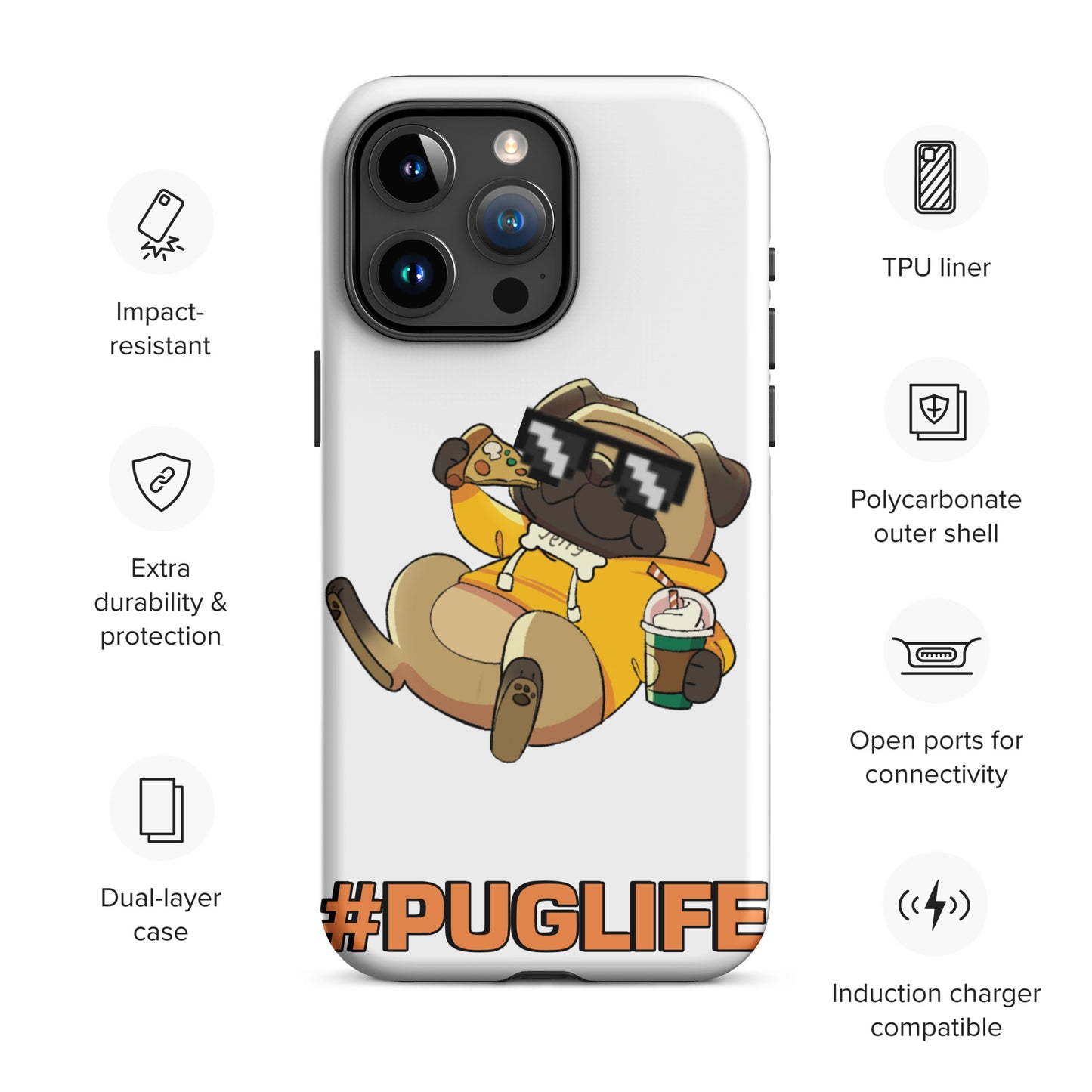 #PUGLIFE IPhone Case