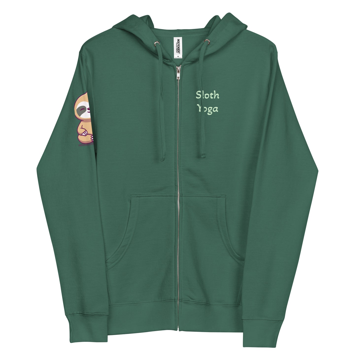 Sloth Yoga Zip-Up Hoodie